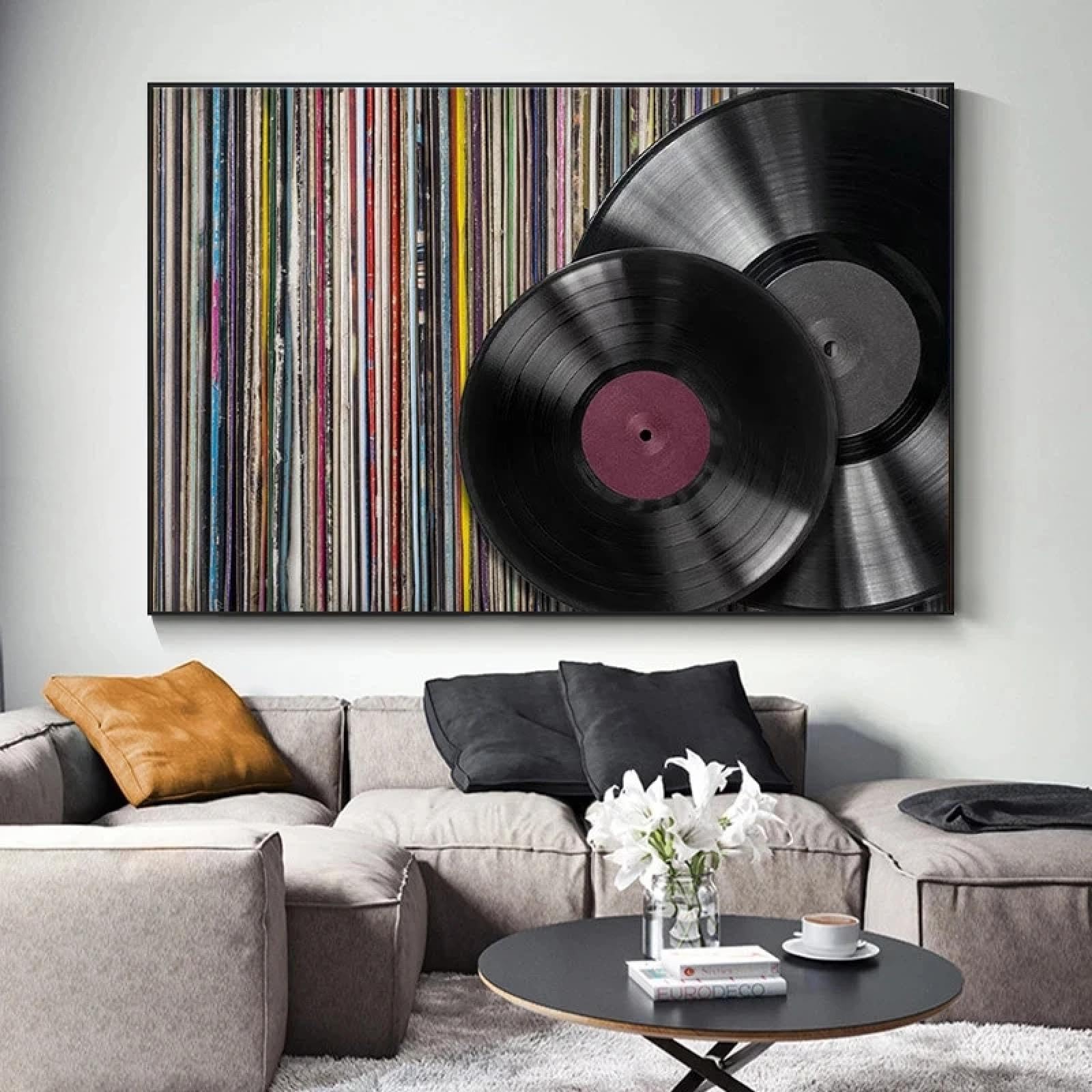 ZHAOLIN Kolekcja albumów graffiti vintage płyta winylowa obraz na płótnie sztuka ścienna plakaty wydruki muzyczne obrazy dekoracja domu Cuadros 80 x 120 cm bez ramy