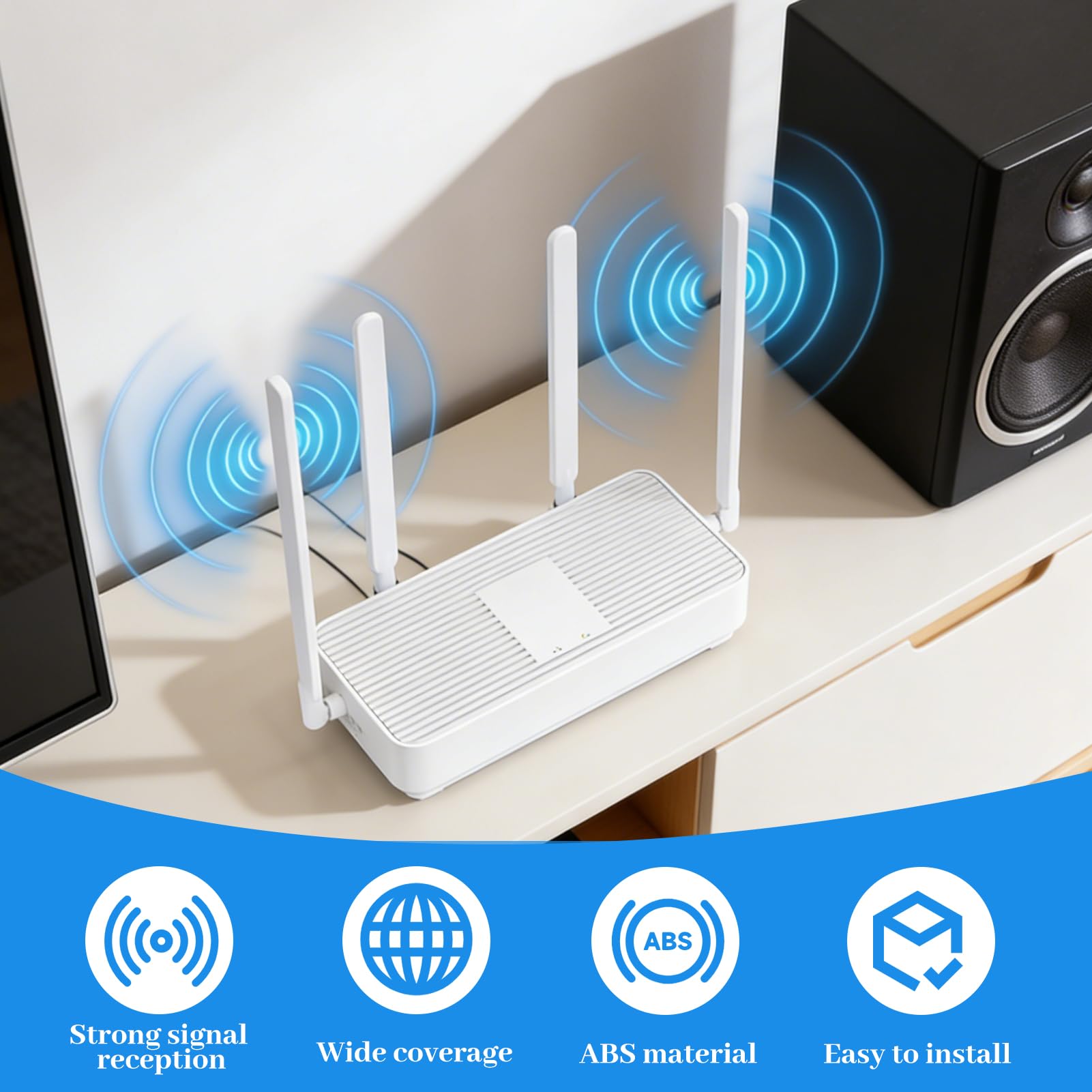 2 sztuki 4G LTE SMA męskie anteny dwupasmowe WiFi, 4G LTE 10dBi antena wielokierunkowa, przedłużenie sygnału do routera 4G modemu CPE karty WiFi kamery PC telefonu komórkowego, długość 19 cm wysokości