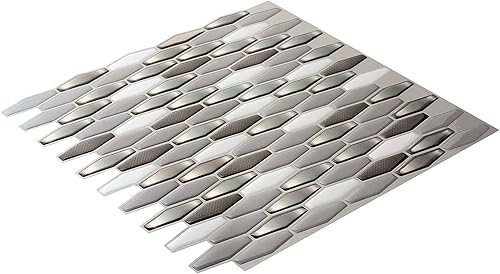 Miniatura 4 de Set de 6 vinilos autoadhesivos Art3d protectores contra salpicaduras para pared de cocina