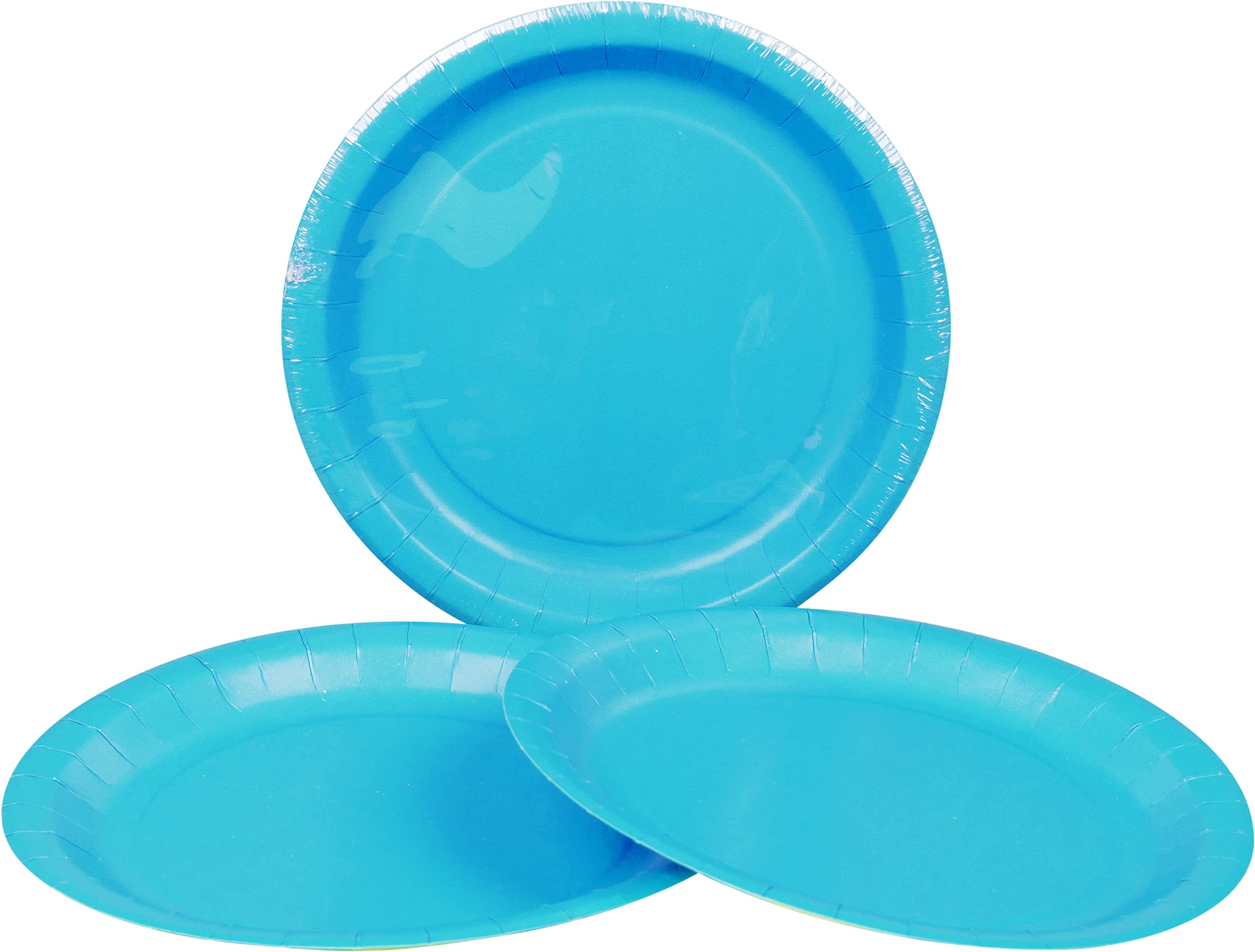 HEKU Set monouso per feste, 120 pezzi, in turchese, adatto per 30 ospiti, con piatto di carta, bicchieri da festa (0,25 l) e tovaglioli (33 x 33 cm), ideale per feste, barbecue, compleanni e matrimoni