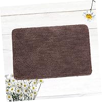Vista 5 de Alfombra antideslizante para dormitorio, 15.7 x 23.6 in, color café, alfombra de baño de alta absorción