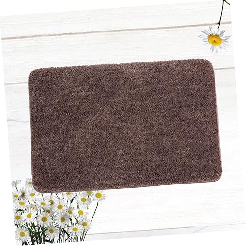 Miniatura 5 de Alfombra antideslizante para dormitorio, 15.7 x 23.6 in, color café, alfombra de baño de alta absorción