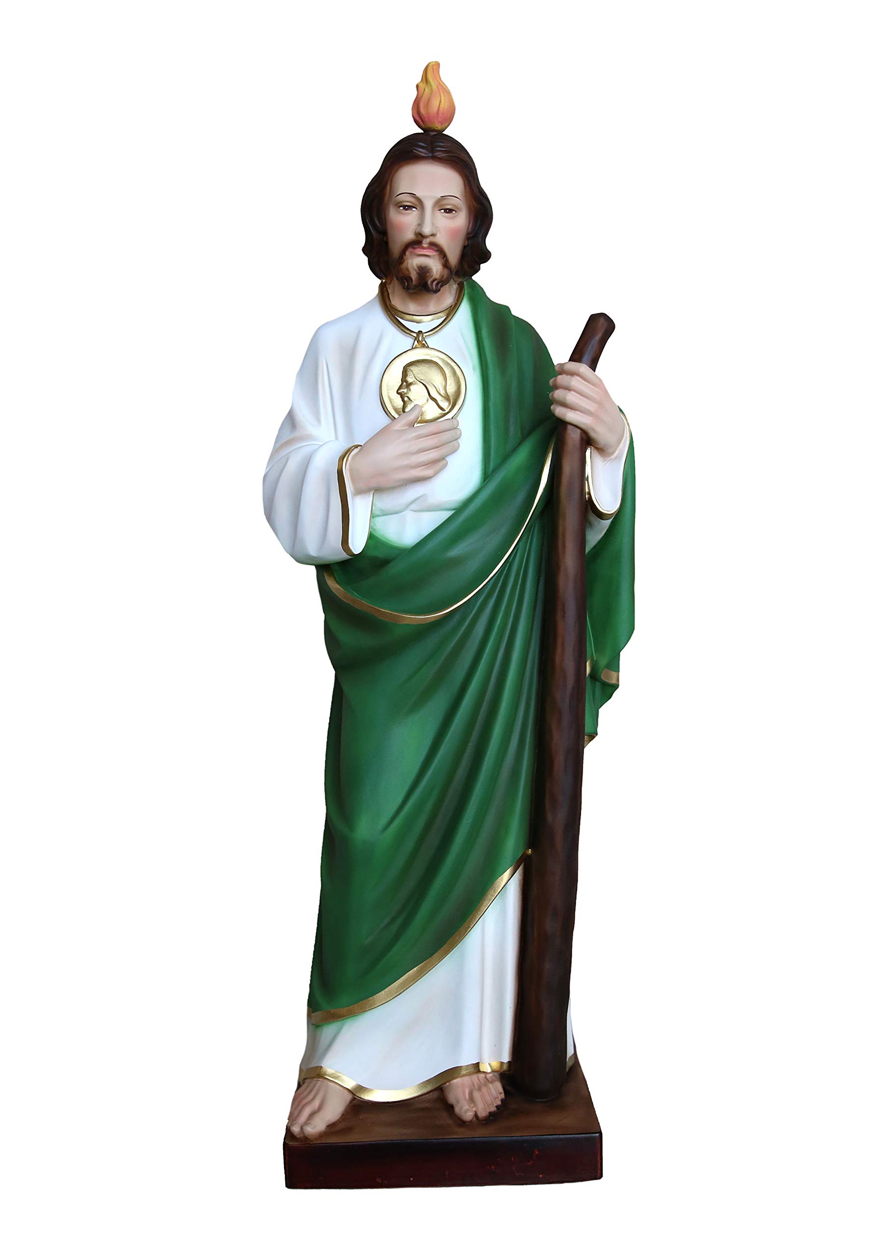 Statua San Giuda Taddeo in resina dipinta 30 cm - 154001182