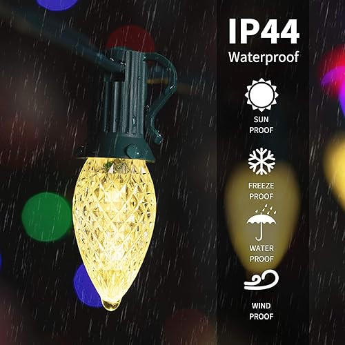 Vista 18 de Brightown - Bombilla LED C7 de repuesto para tira de luces de Navidad Azul