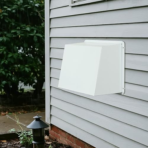 Miniatura 7 de Cubierta de ventilación de secadora de 8 pulgadas con pantalla y amortiguador, cubierta de ventilación de escape de pared al aire libre, ventilación