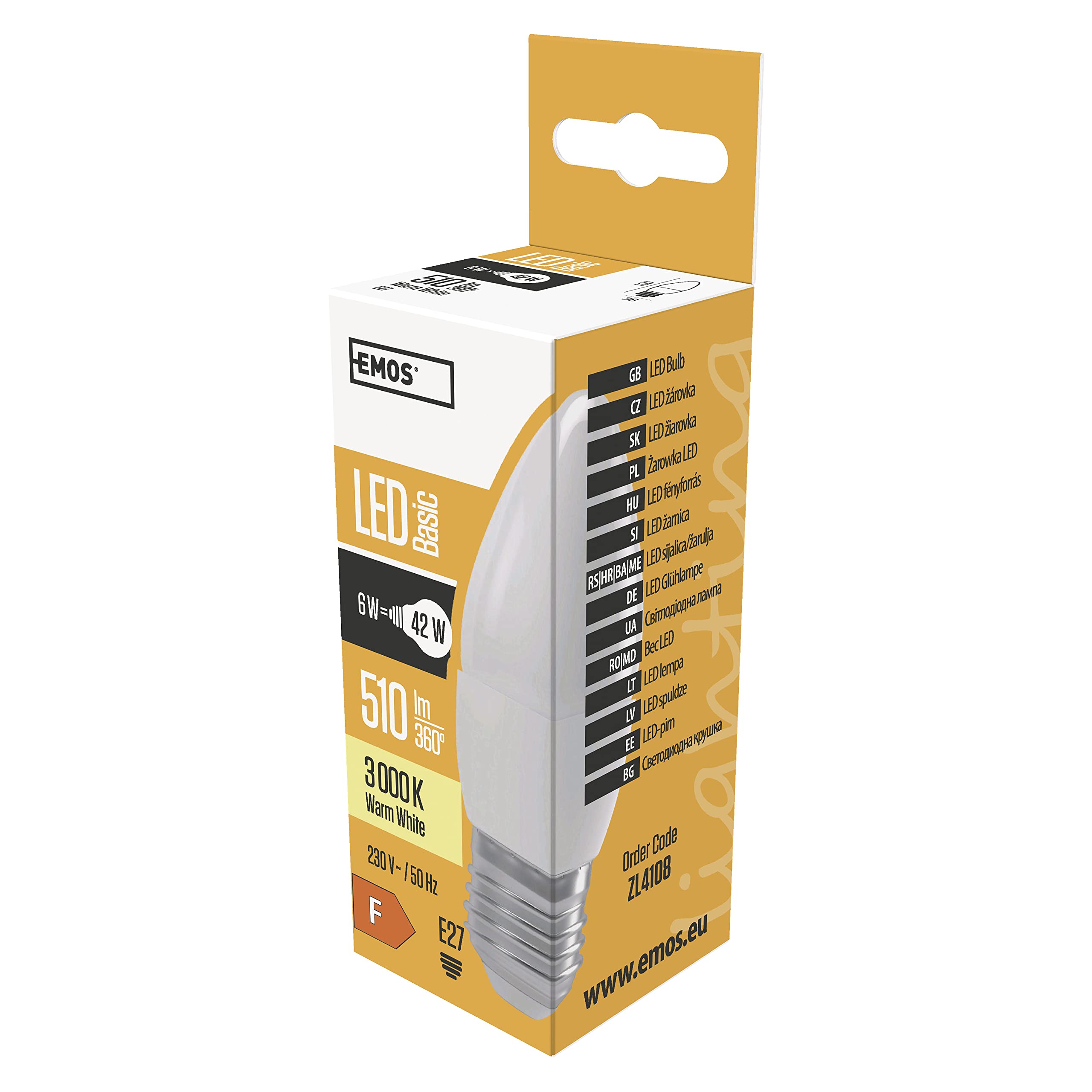 V-TAC LED Birne V-TAC E27 LED Glühbirne 8.5W - 806 Lumen Warmweiß 3000K  Nicht Dimmbar V-TAC Glühbirne, image size:2560x2560