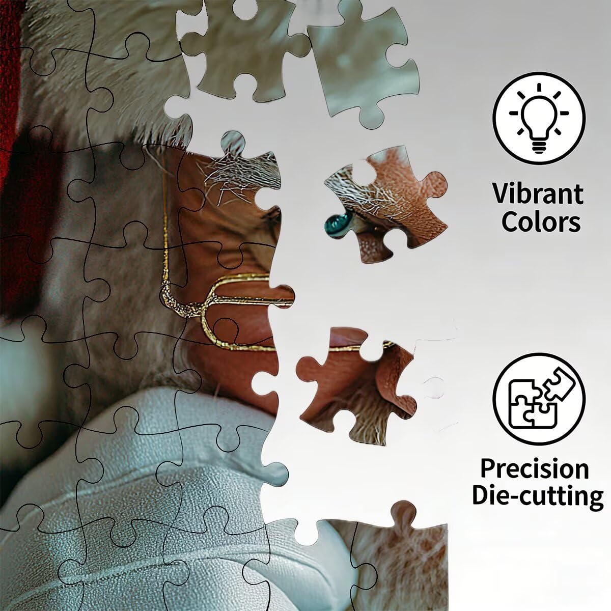 Puzzle 5000 elementów dla dorosłych, puzzle 5000 elementów bożonarodzeniowych, puzzle dla seniorów dla dorosłych z wykwintnym pudełkiem do pakowania, gry edukacyjne, duże drewniane puzzle na prezent
