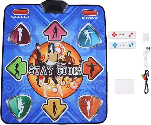 Almohadilla de baile de doble propósito, antideslizante, portátil, doble jugador, alfombrilla de baile de detección remota, almohadilla de baile