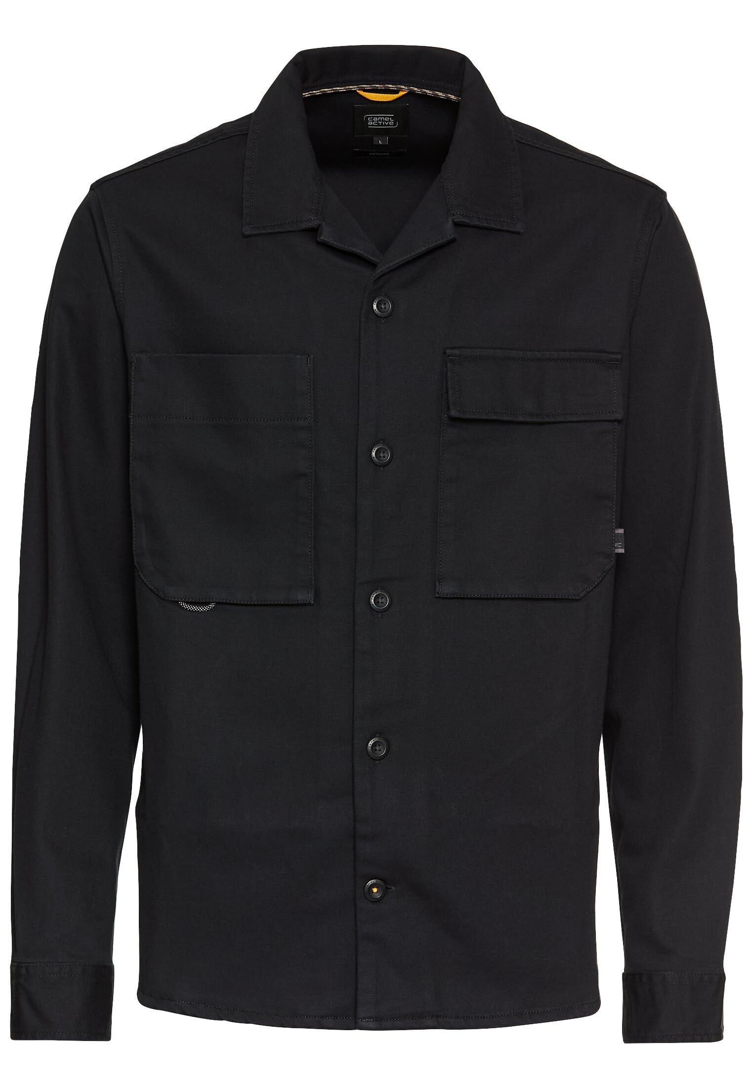 camel active Herren Overshirt aus Reiner Baumwolle