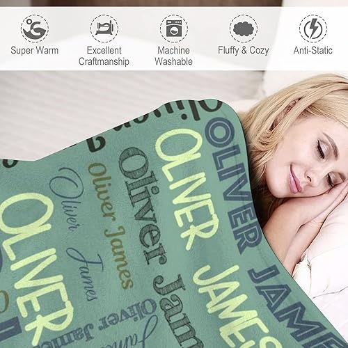 Miniatura 51 de Manta personalizada para bebés, niñas y niños, mantas de bebé personalizadas con nombre, mantas personalizadas para niños, manta de bebé