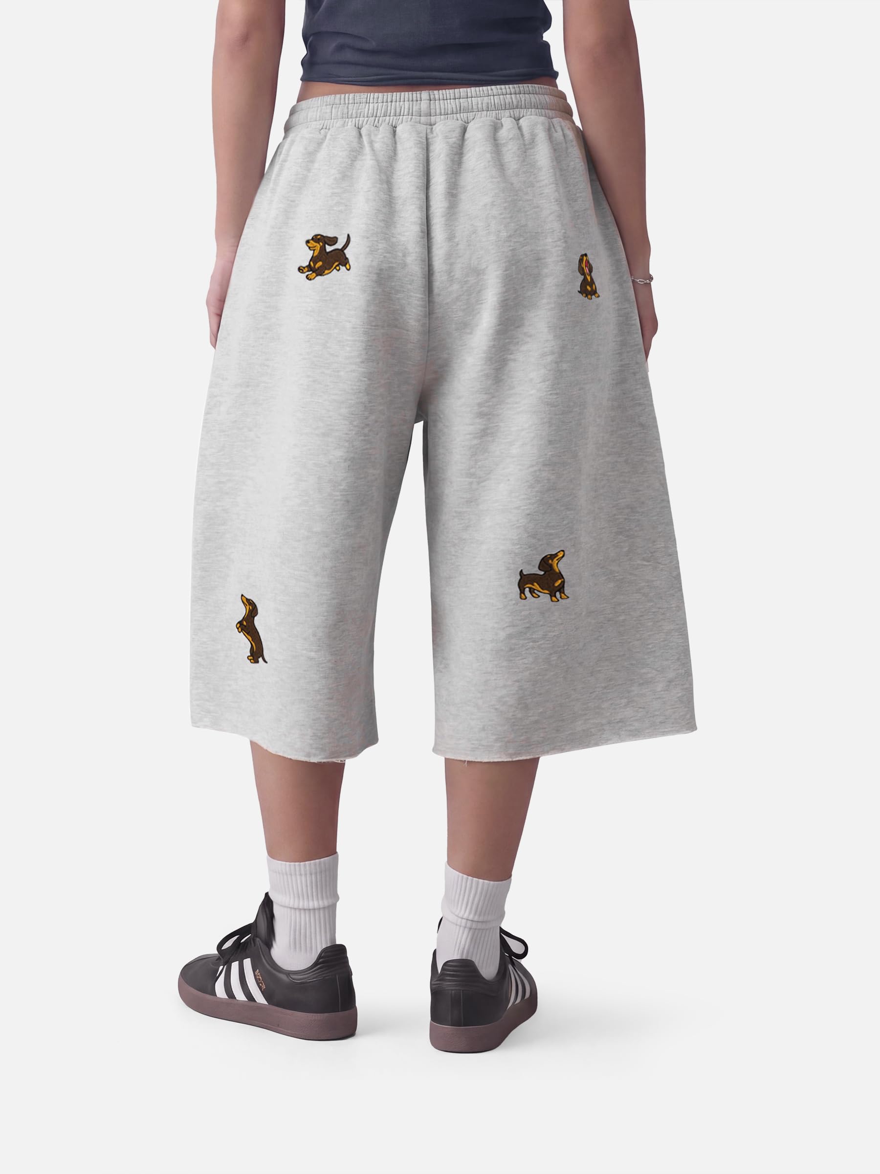 Aelfric Eden Męskie damskie krótkie krótkie krótkie spodenki do biegania z wysokim stanem Y2K Streetwear