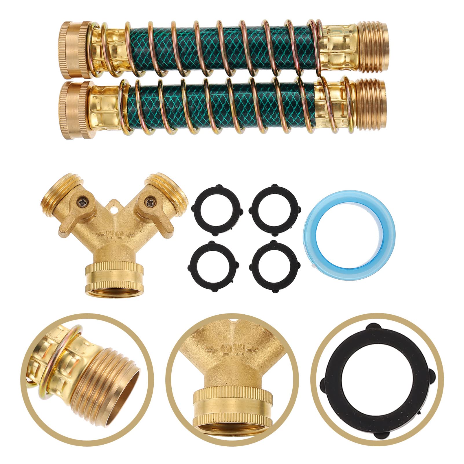 Adaptadores de grifo flexibles con rosca de hierro macho, juego de accesorios for conectores de manguera, conectores de línea de aire, conectores rápidos for manguera, juego de acoplador y enchufe de