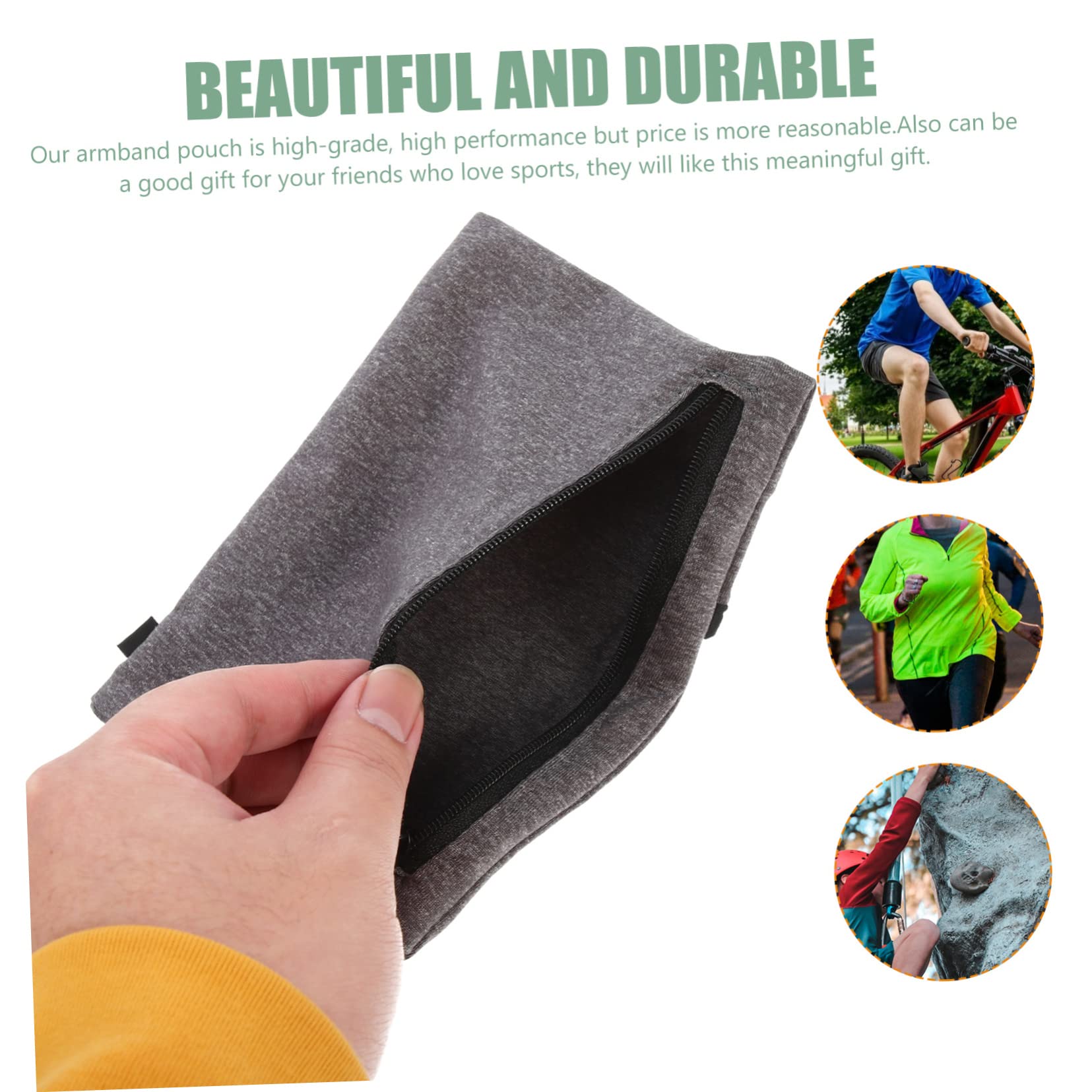 UPKOCH 4piezas Deportivo para Teléfono Móvil Funda Elástica De Almacenamiento para Correr y Ejercicio Material Duradero y Ligero