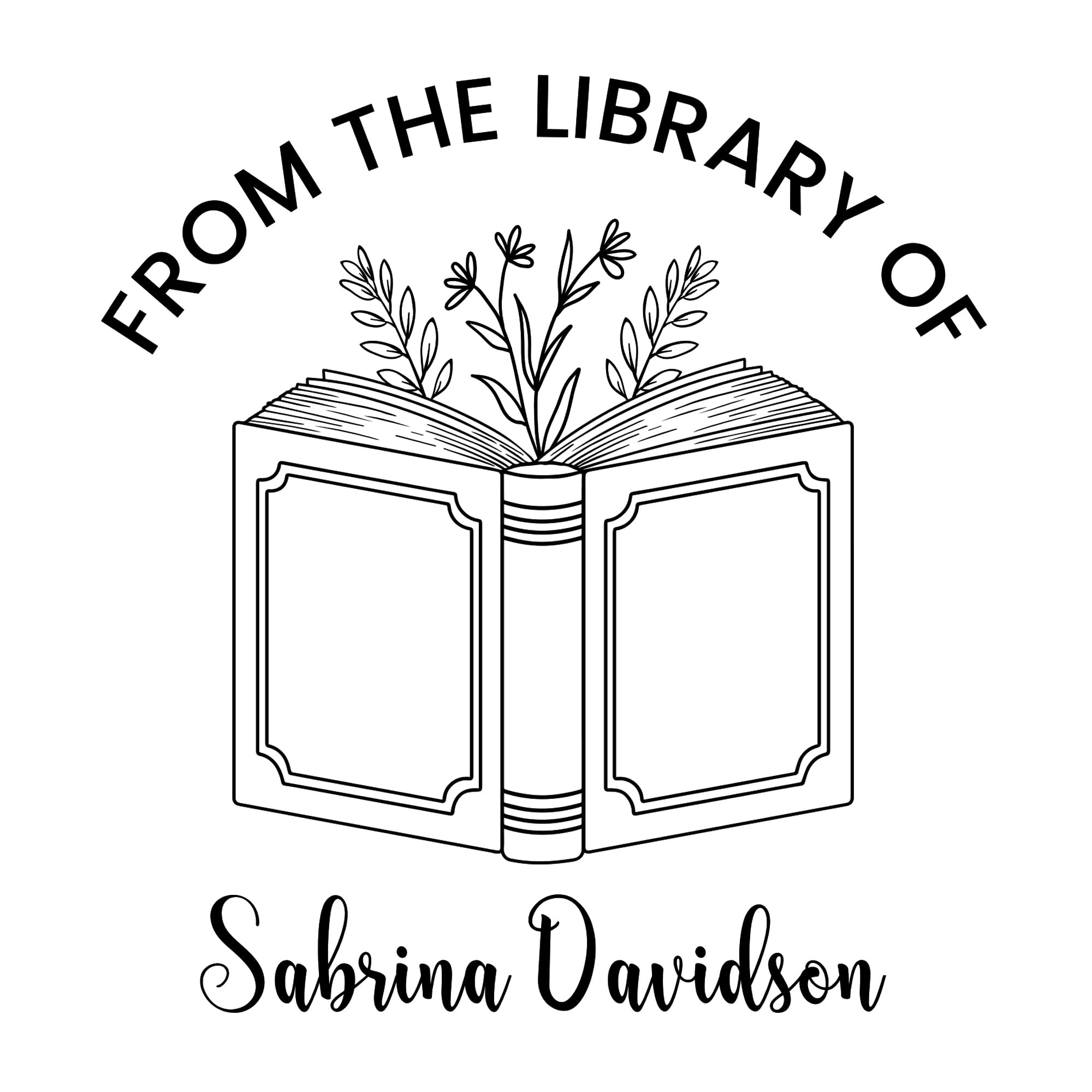 from The Library of Embossers & Stamps | Custom Embosser | Custom Stamp | Ex Libris | Great for Personalizing Books, Text Books and Journals and Other