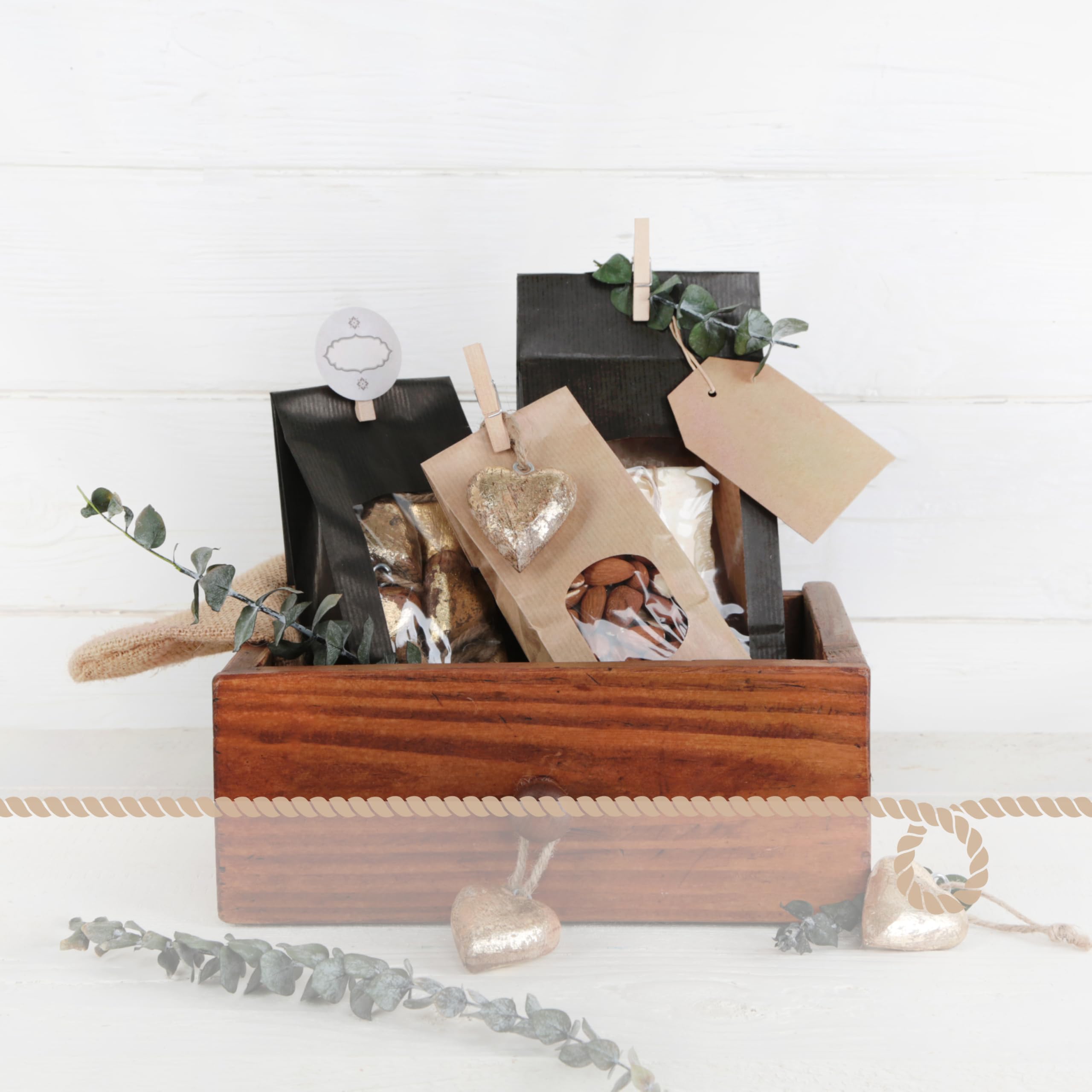 Pochette Papier Kraft Brun Avec Fenêtre, 10 Pièces, Petit