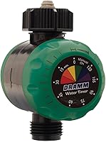 Dramm ColorStorm Mechanical Hose Timer - Automatic Shutoff, 120-Min Run Time, Battery-Free for Garden Lawn Drip Soaker Hoses, Green