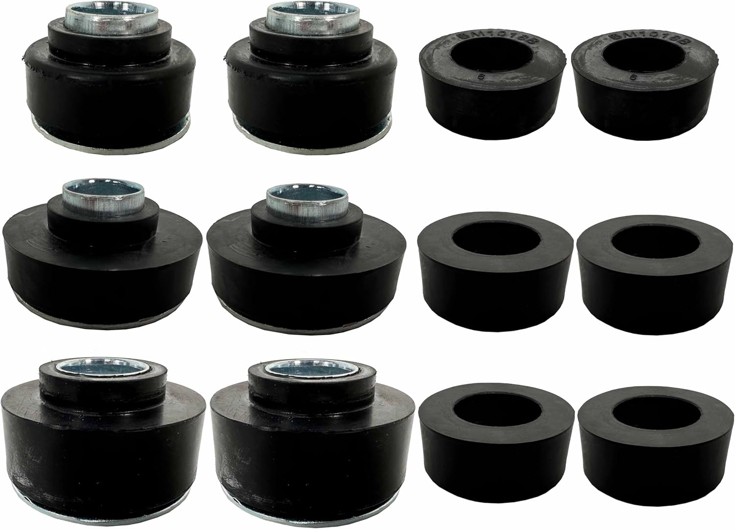Body Mount OE Style Rubber Bushing and Hardware Kit Compatible with Camaro 1973-1981