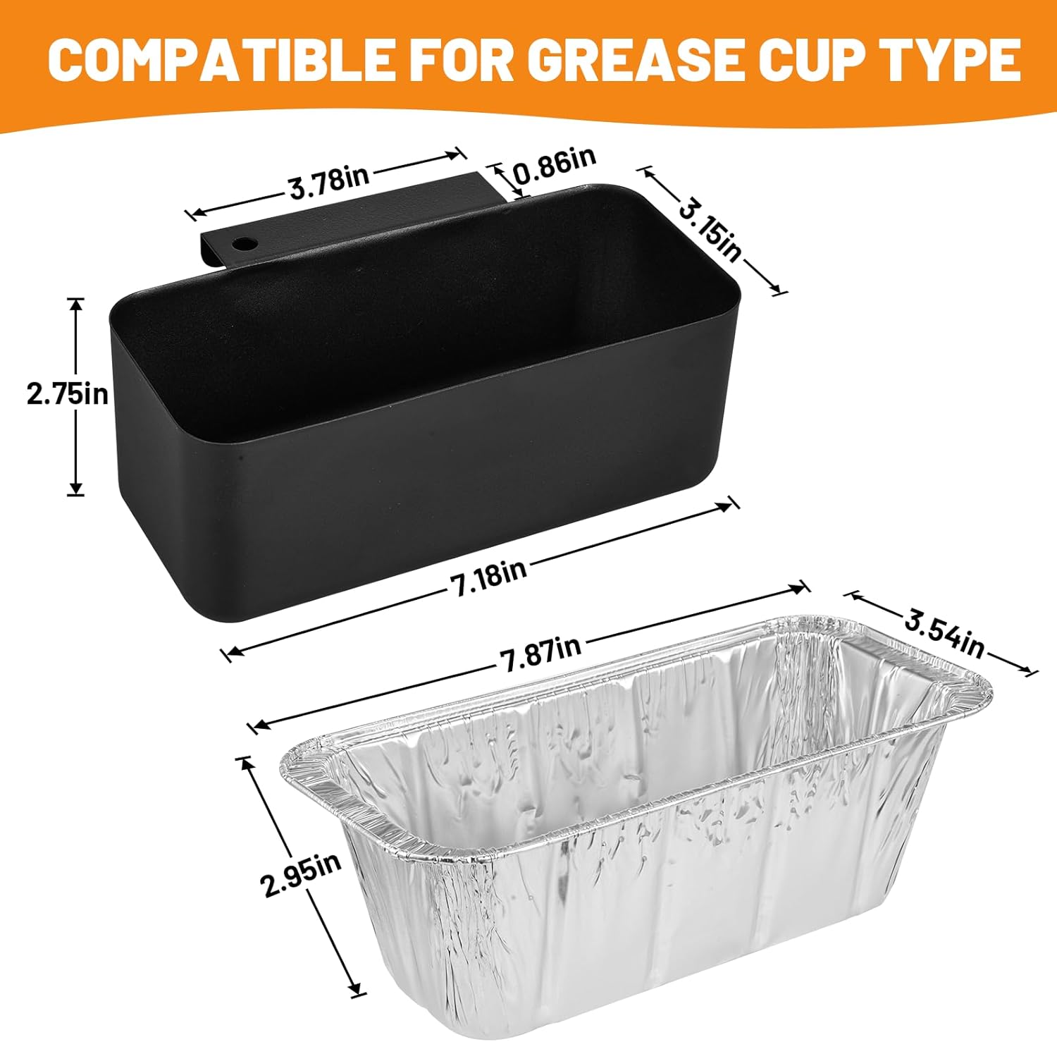 20 Pack Grease Cup Liners for Blackstone Griddle 5017 Bundle with Griddle Grease Catcher for Blackstone Griddles