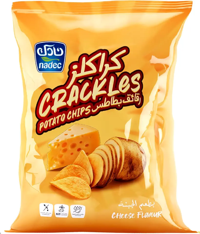Nadec Crackles Cheese Chips 155g