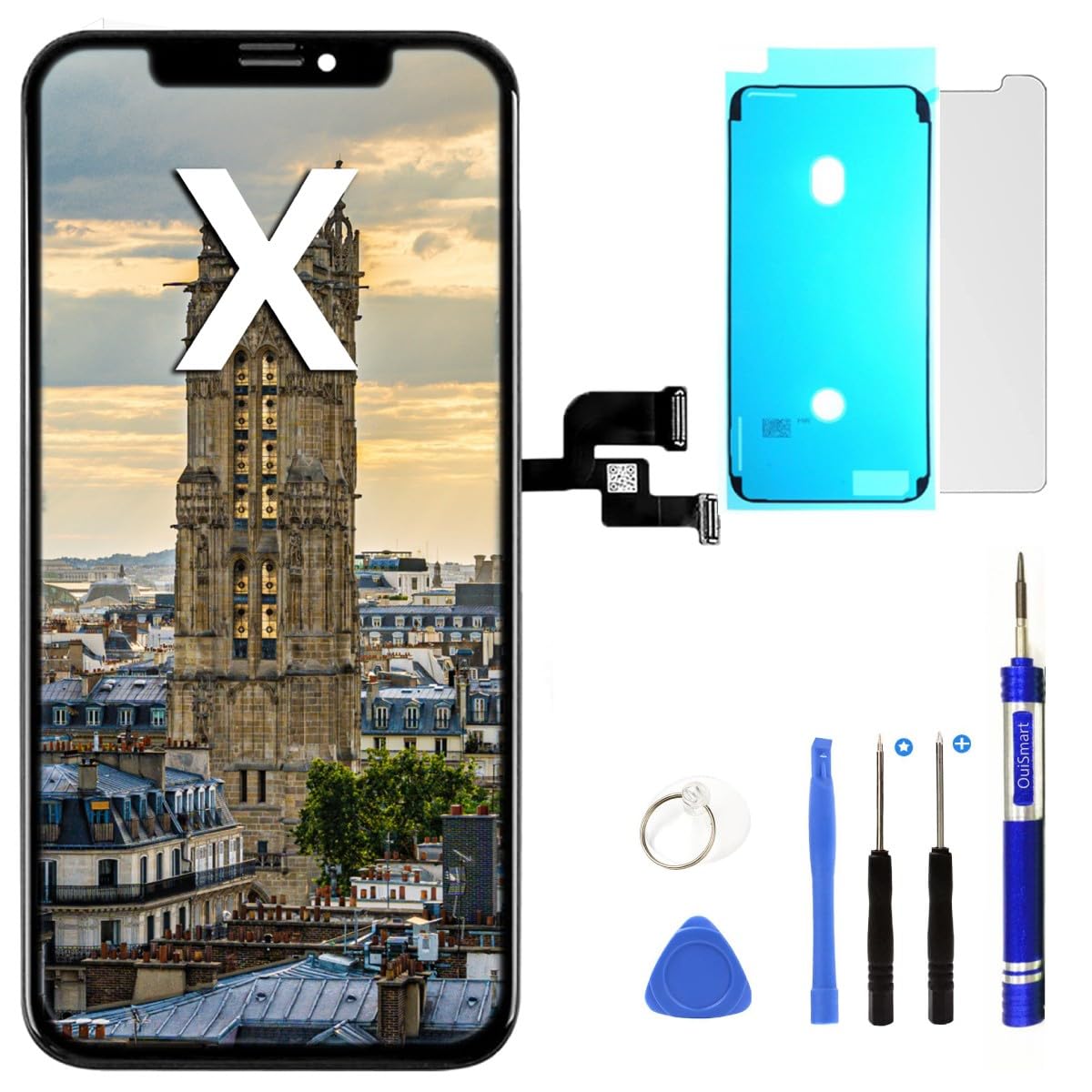 Écran LCD Complet Pour IPhone X/10 - Vitre Tactile Sur Châssis TFT, Neuf, Avec Outils, Compatible A1901/A1902/A1865