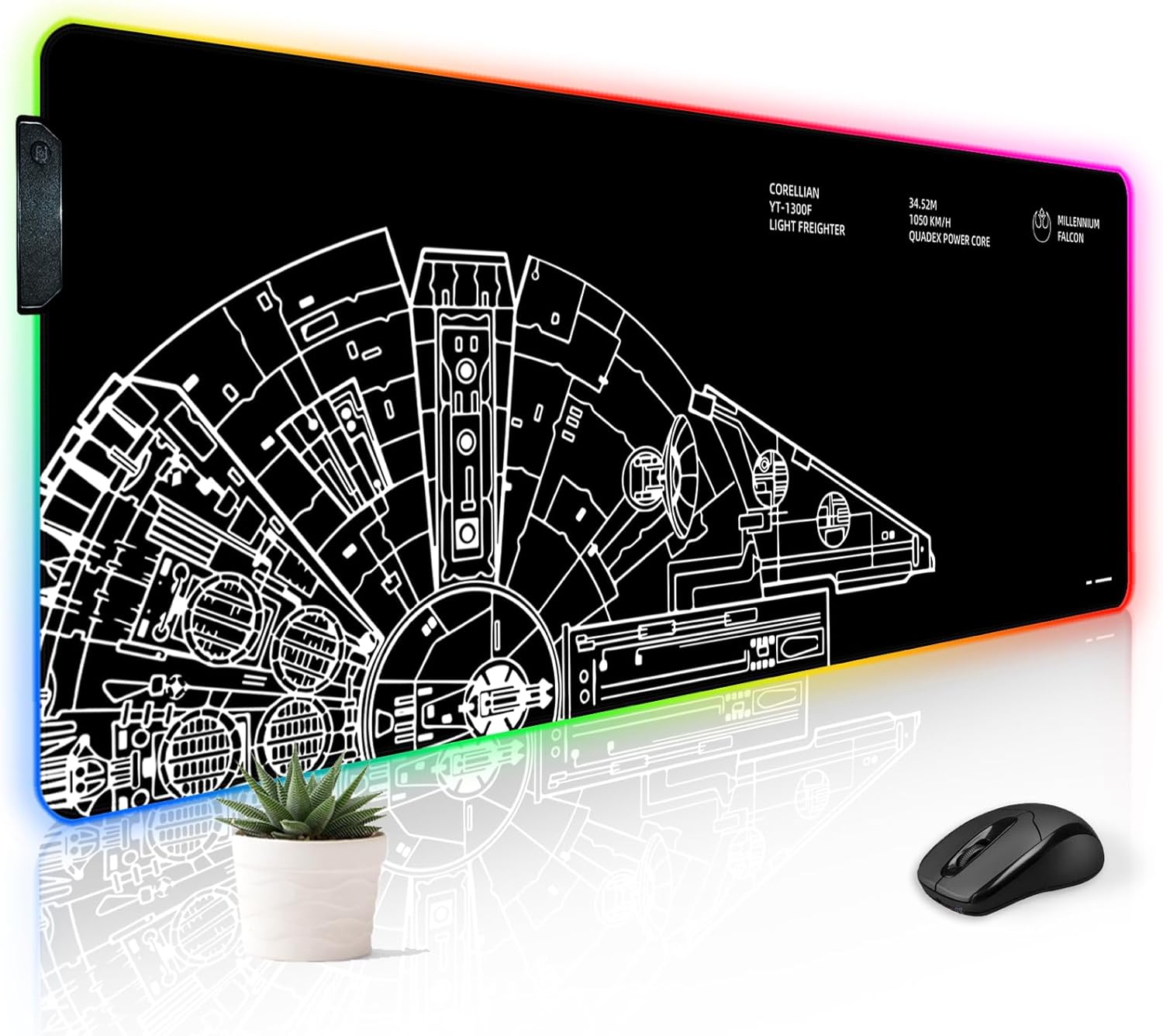 RGB Mousepad LED Desk Mat Gaming Large Keyboard Cute Desktop Computer Laptop 14 Light XXL Long Giant Big Cool Modern Design Unique for Men Boys Gamer Oversized Wide 30×12” Mousepad, Wars RGB Mousepad LED Desk Mat Gaming Large Keyboard Cute Desktop Computer Laptop 14 Light XXL Long Giant Big Cool Modern Design Unique for Men Boys Gamer Oversized Wide 30×12” Mousepad, Wars