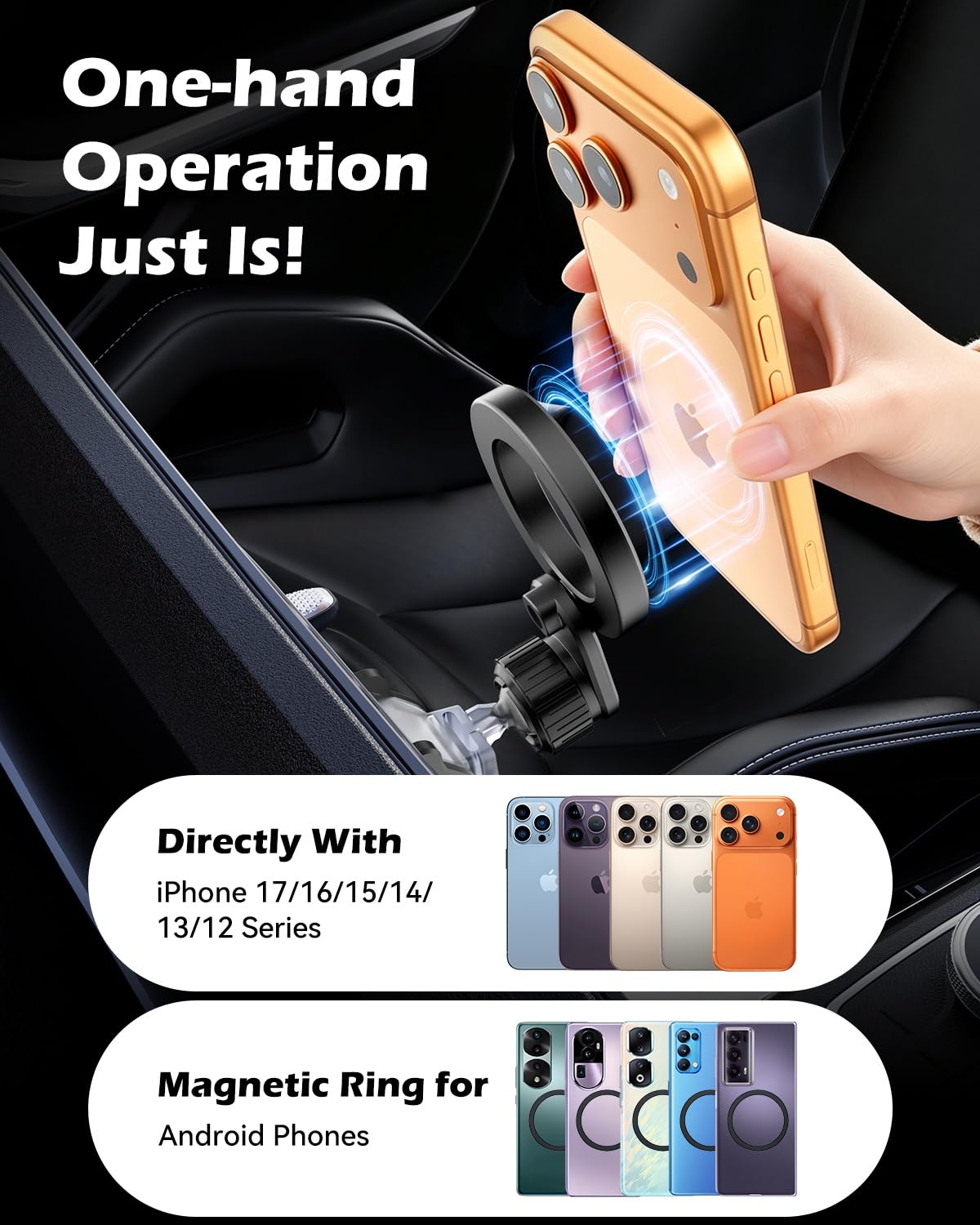CloudValley Supporto per telefono da auto per BMW Serie 3 G20 2020-2025, X3 G01 2022, BMW X5/X5 PHEV G05 2019-2025 e BMW Serie 4 2021-2025 con rotazione a 360° e potente magnete N55
