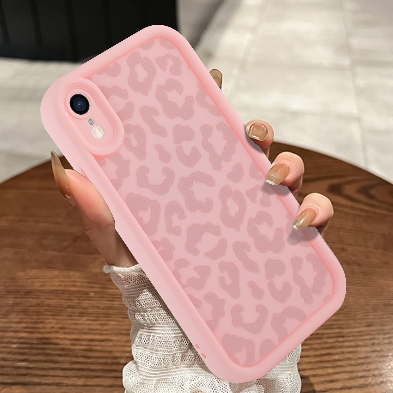 MOWIME Compatible with iPhone XR Case, Cheetah Print Shockproof Soft TPU Protective Case for Women Girls, Slim Anti Scratch Leopard Case for iPhone XR