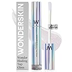 Wonderskin Lip Gloss Blading Top Gloss, Clear Glitter Lip Gloss, Hydrating and High Shine Finish Lip Makeup (Holographic)