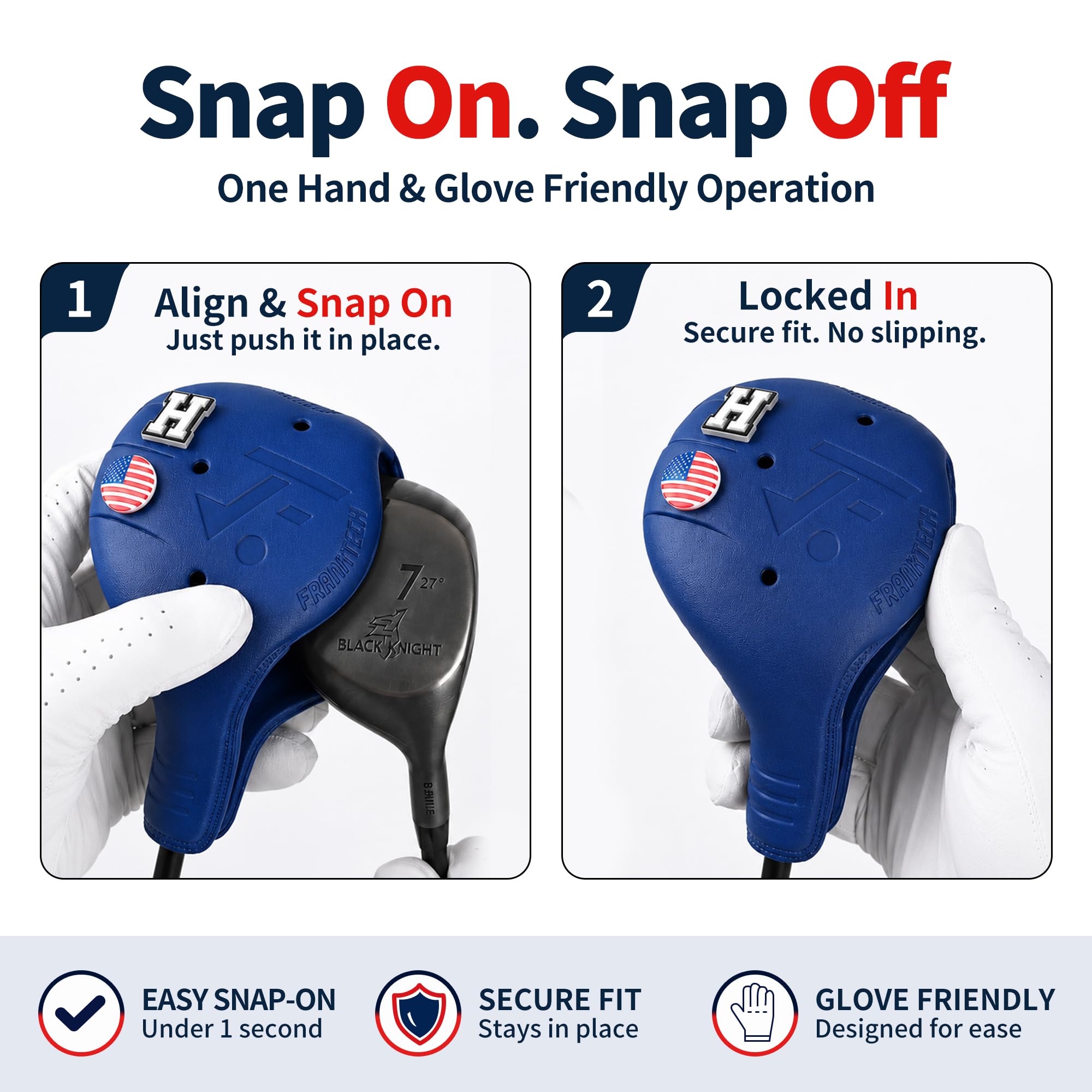 Fundas para Cabeza de Golf, Fundas de plástico EVA para Palos de Golf para Conductor, Fairway Woods híbrido, Funda para Cabeza de Conductor con Pines, se Adapta a Todos los Palos de Golf