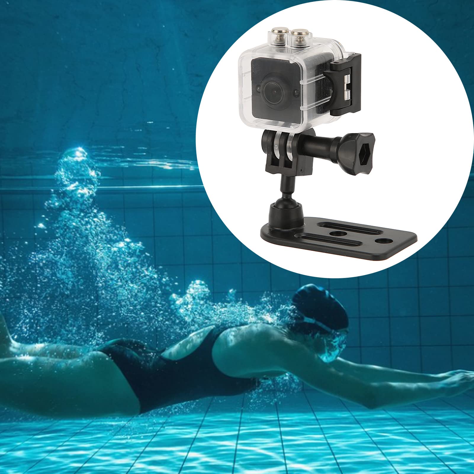 VBESTLIFE Action Camera, 1080P 12MP 32ft Fotocamera Subacquea Impermeabile, Videocamera Subacquea Sportiva, WiFi Fotocamera Sportiva Subacquea DV Camera, 155 Gradi Night Vision Lens, per Nuoto Surf