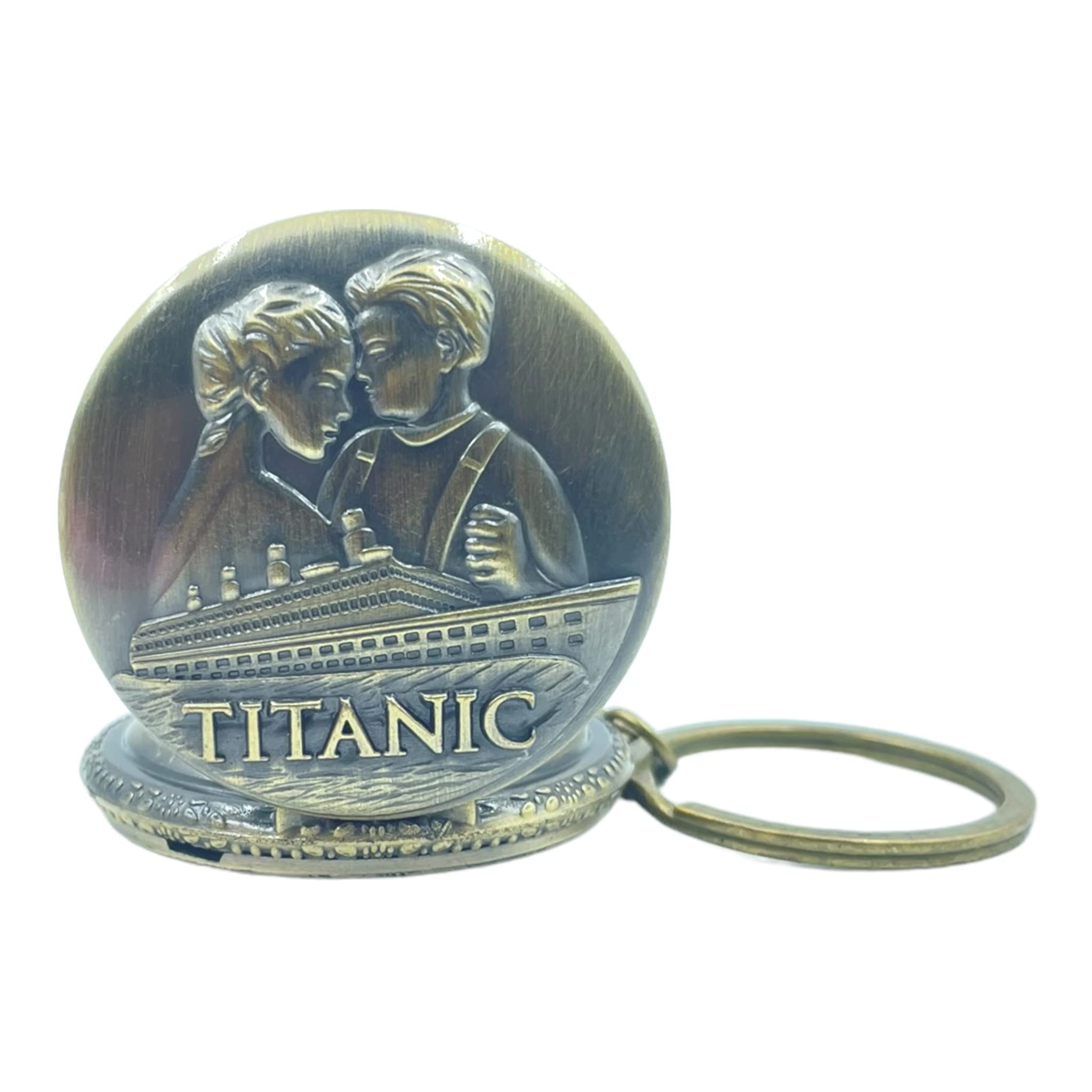 FULLKARTGandhi Pocket Watch Metal Keychain and Keyring for Men and Women