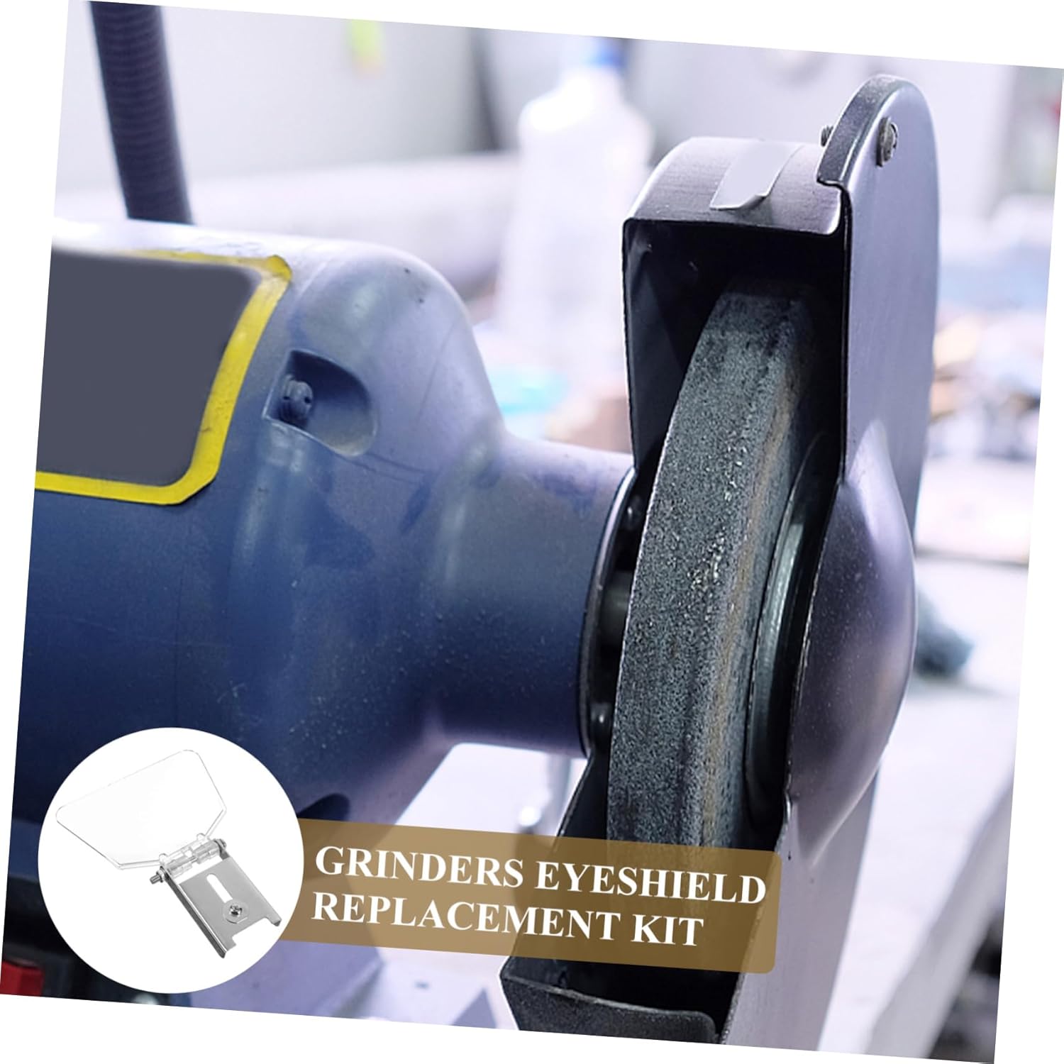 Angoily 6pcs Eye Shields for Bench Grinders Grinder Protection Stainless Steel Bench Eyeshield Safety First