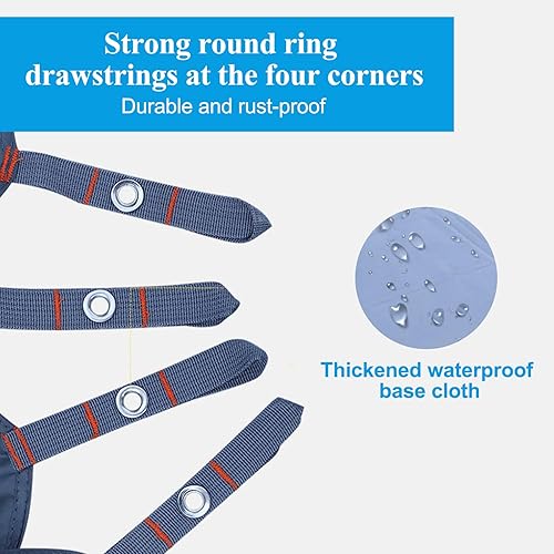 Miniatura 5 de Huella de la tienda de picnic de camping - 210×150cm Ligero e impermeable Tela de tierra de camping a prueba de arena para playa, senderismo