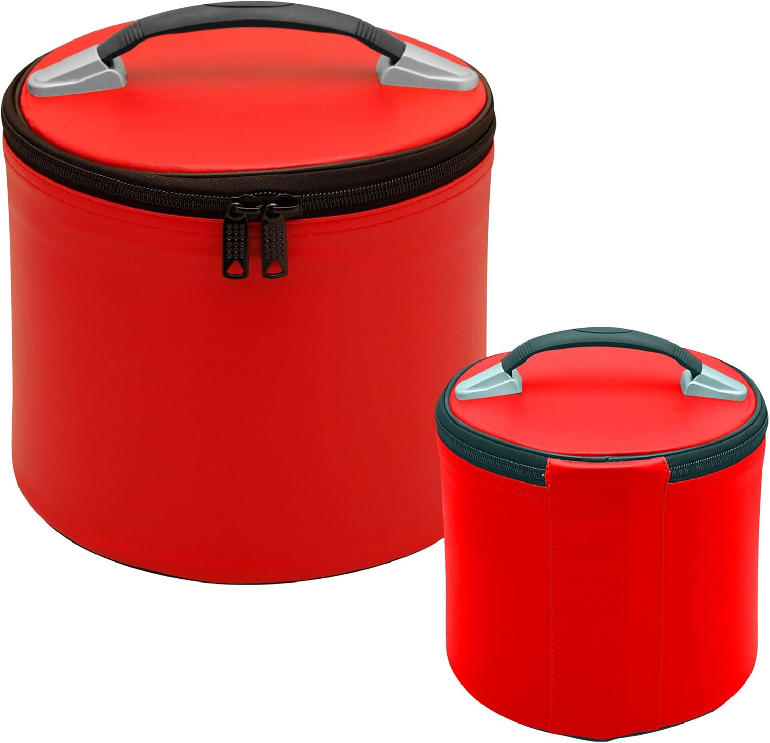 Deluxe Masonic Fez Case Blue– Elegant & Durable Fez cap Protection for Freemasons – Spacious Storage & Travel-Friendly Imitation Leather Fez Cap Case in Multi-Color Options (RED)