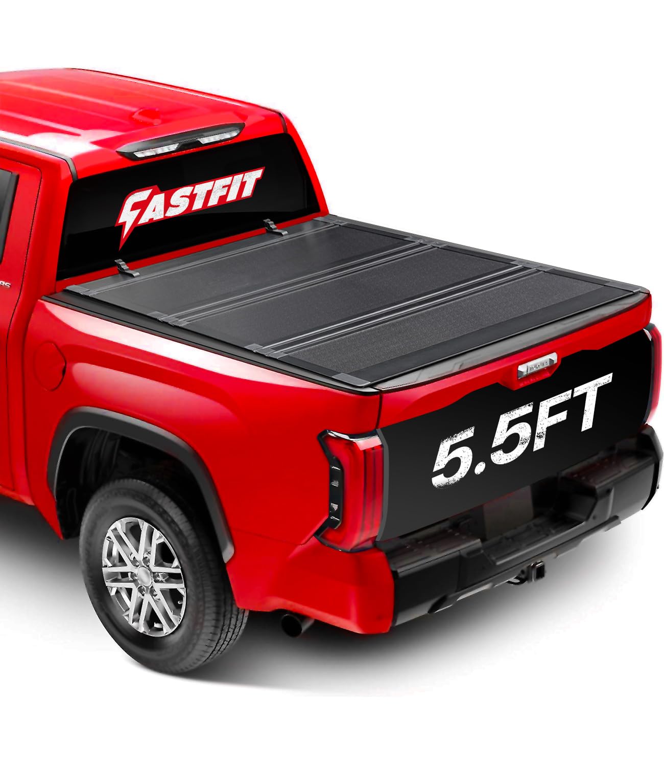 FASTFIT F3 Flip-Up Tonneau Cover for 2022-2026 Tundra with 5.5FT Bed (66.7") | FRP Hard Folding Truck Bed Cover | No-Drill | 100% Bed Access