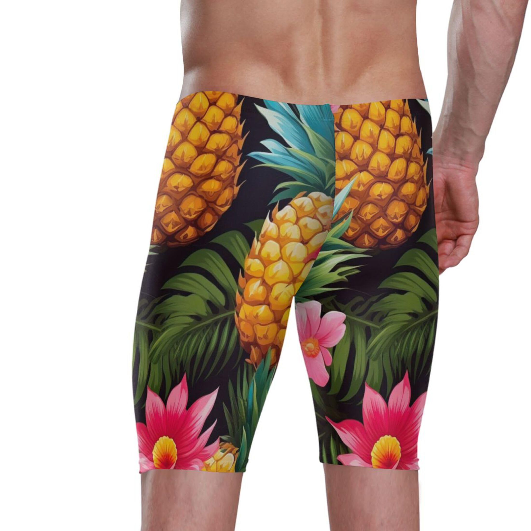 UMIRIKO Pineapple Flower Men's Swimsuit Swim Jammers L B0401098
