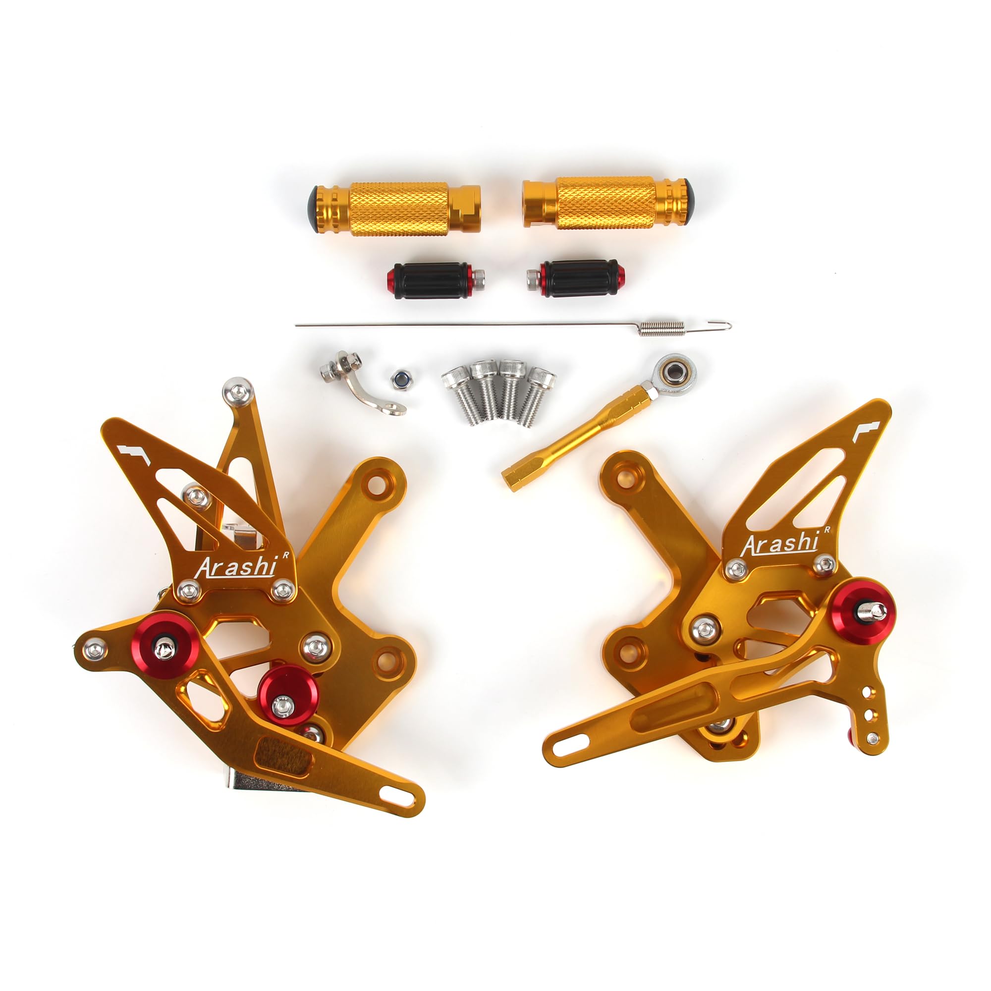 森のりす　パーツ Amazon.com: Arashi Version 1.0 Adjustable Rearsets for Kawasaki