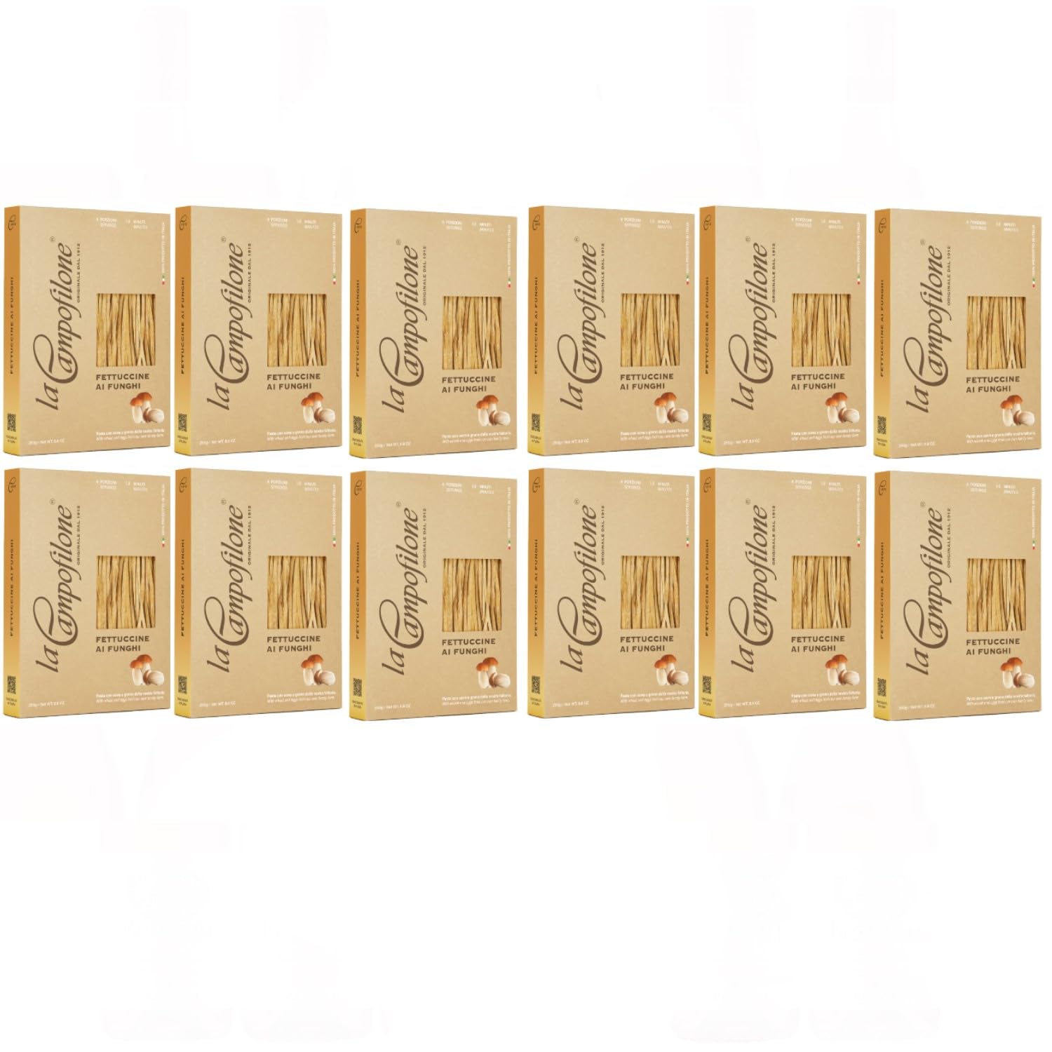 La Campofilone Fettuccine mit Steinpilz Italien inkl. FeinWert E-Book (12 x 250g)
