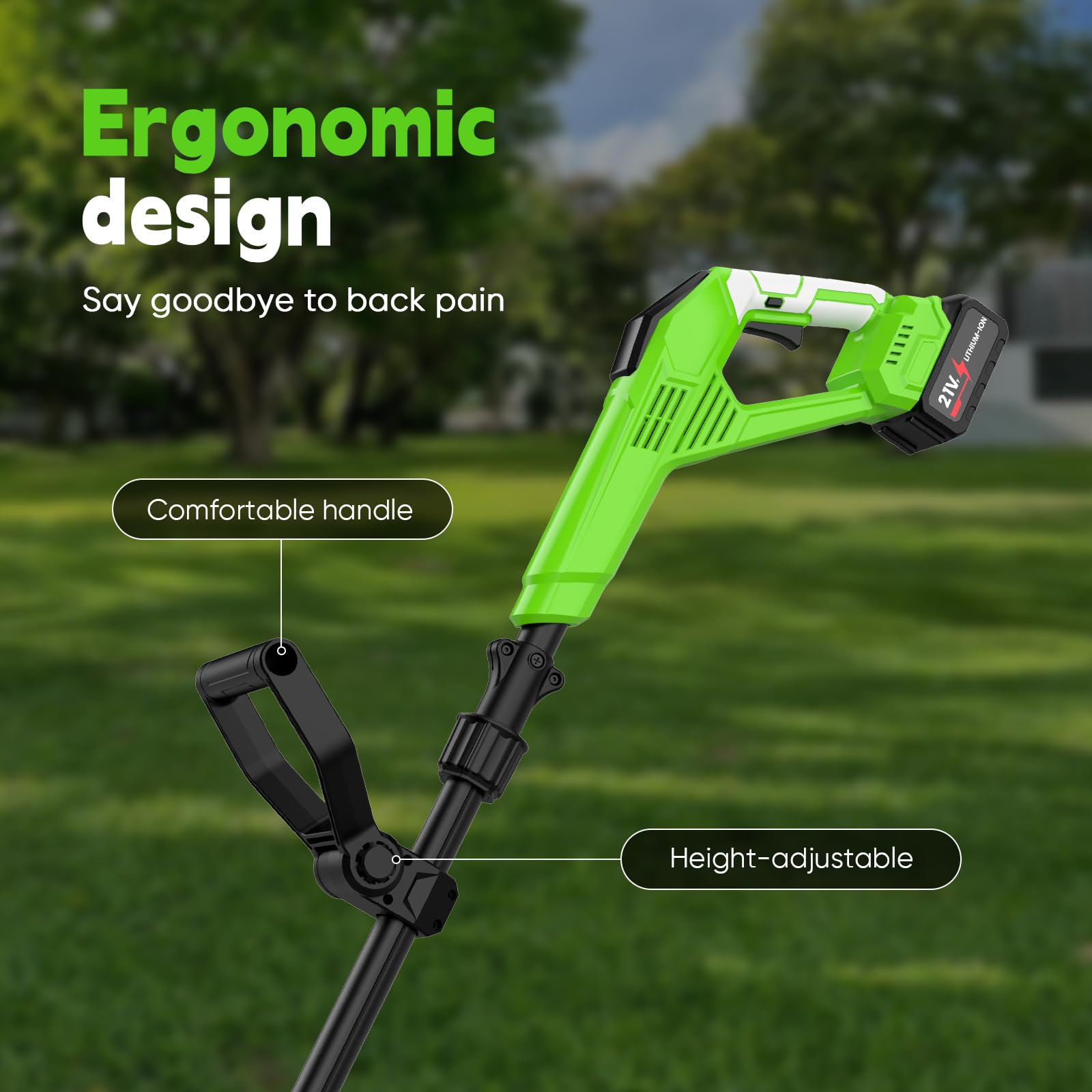90-140 cm Gartenfräse Electrisch, BodenfräSe, Bodenhacke - 600 W, 4 ruedas dentadas extraíbles, 360 rpm, 24 cm de profundidad de trabajo, 17 cm de ancho de trabajo, interruptor de seguridad de 2