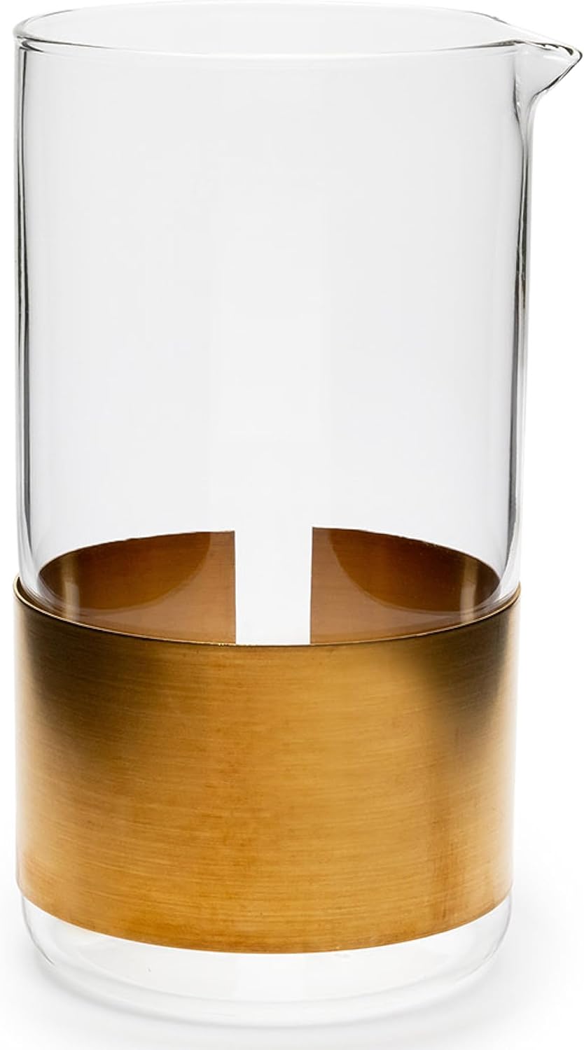 Serax Copper Glass Water Pitcher | Copper chemistry glassware by Niels Datema | Wine Carafe Decanter | Clear Bottle Container for cold Drinks | Beverage Dispenser for Fridge | Replacement