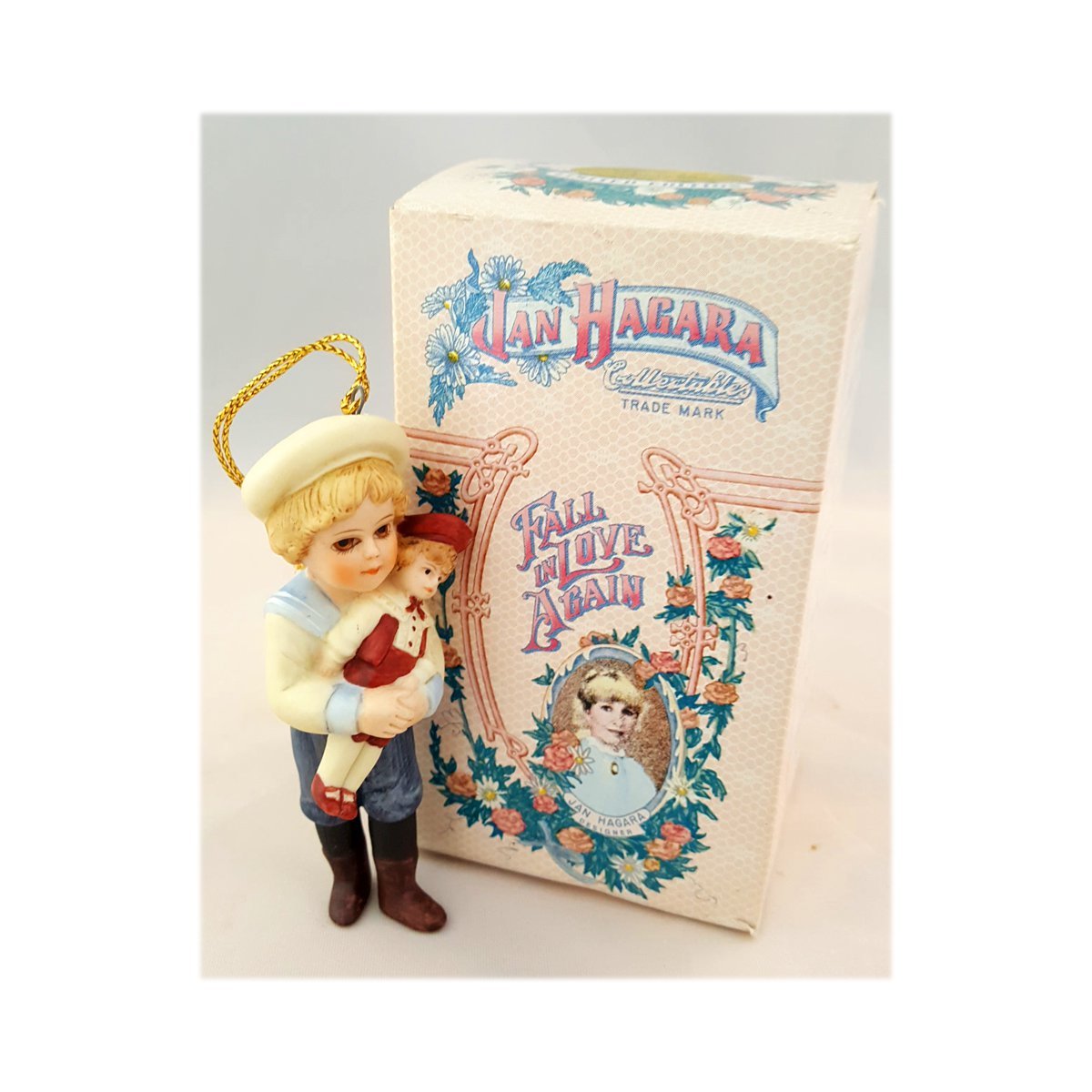 新品 米80年代JAN・Hagaraの精巧に作られた美しい少年少女とテディベア 新品 米80年代JAN・Hagaraの精巧に作られた美しい少年少女と