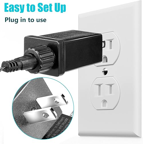 Miniatura 5 de Adaptador inflable de repuesto para patio, adaptador de fuente de alimentación de 12 V CC 1.0 A clase 2, fuente de alimentación para decoraciones