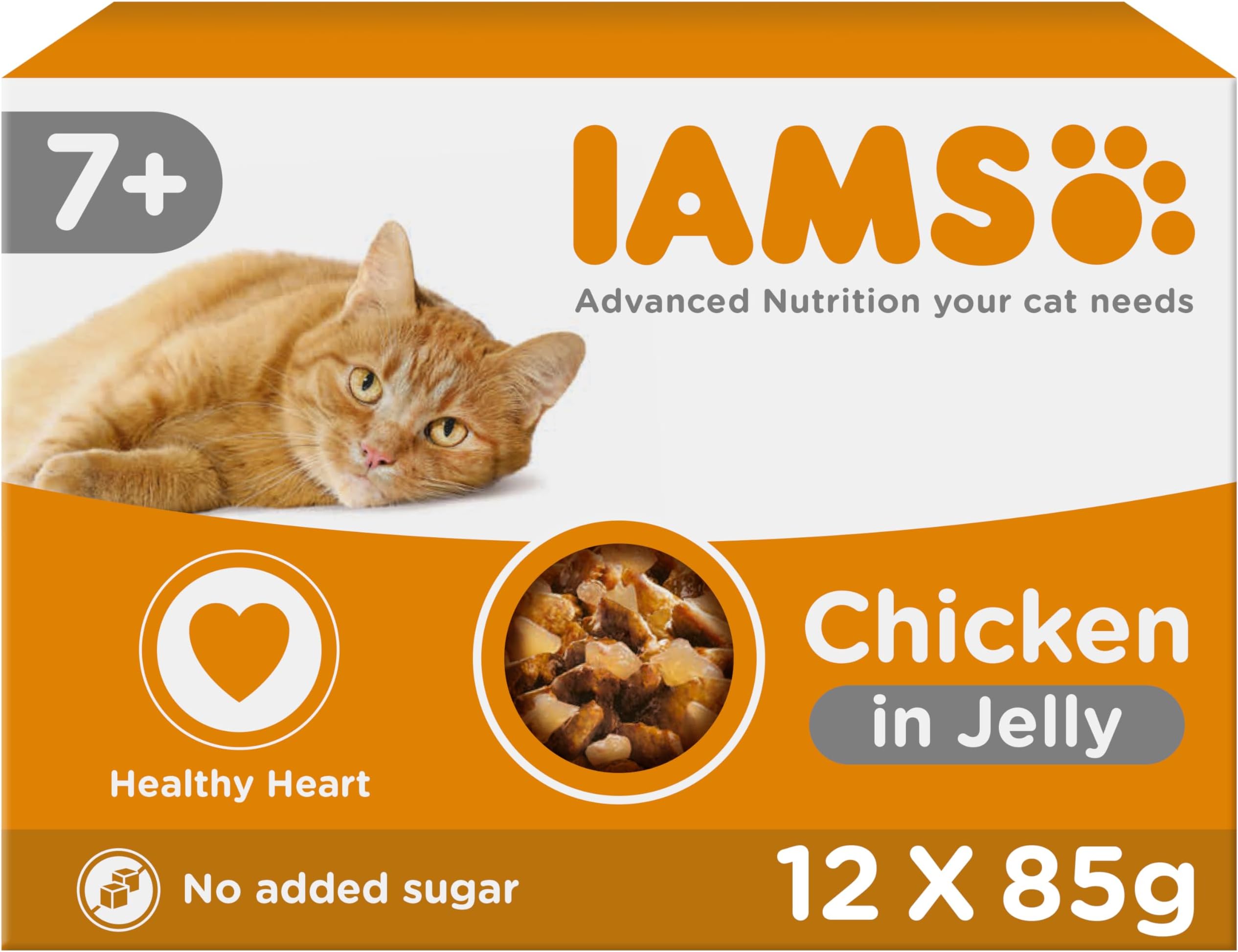 Senior Wet Cat Food Chicken in Jelly 12 x 85g