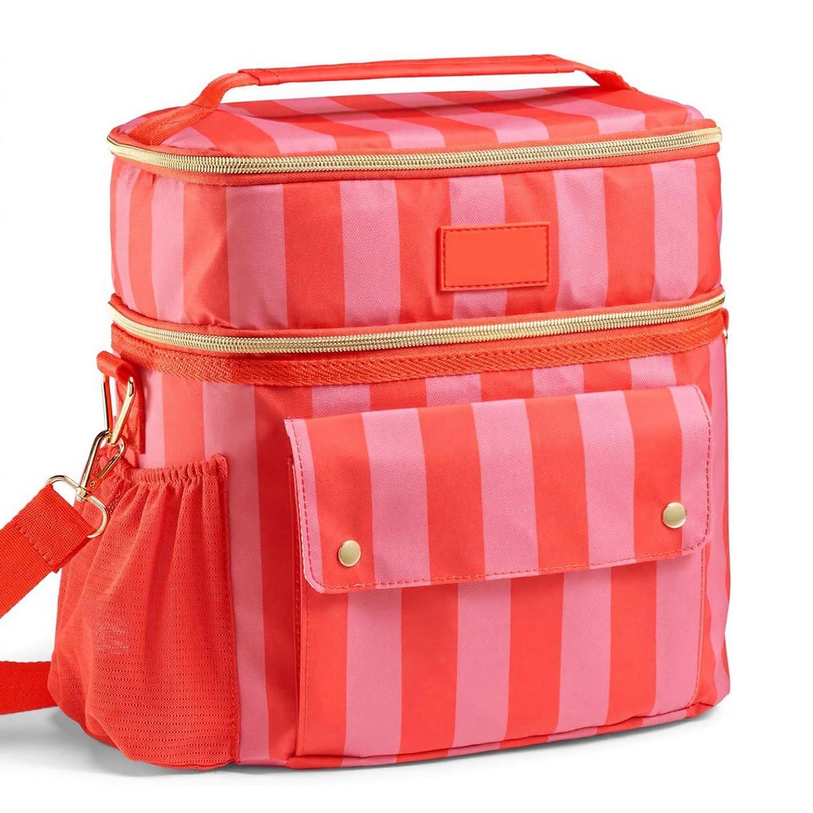 matumou Insulation Lunch, Leakproof Portable Cooler Tote, Large Capacity Lunch with Crossbody Strap, Portable Picnic Lunchbox