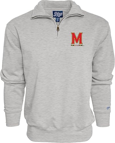 Miniatura 139 de Blue 84 Sudadera con cremallera de un cuarto para hombre de la NCAA Gris