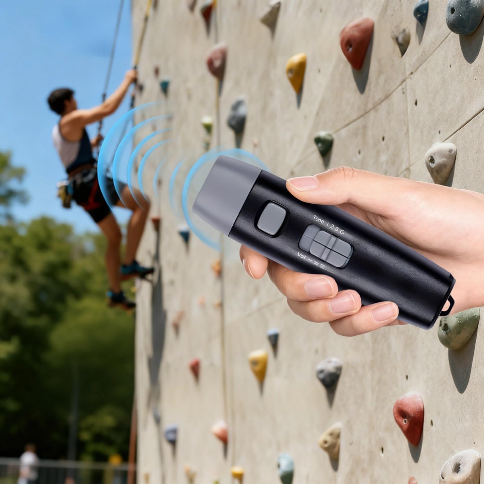 Elektronische Pfeifen für Sport, 3 Töne mit einstellbarer Lautstärke, laute Handpfeife mit Umhängeband, Batterien, Schraubendreher und Aufbewahrungstasche für Fußball, Basketball