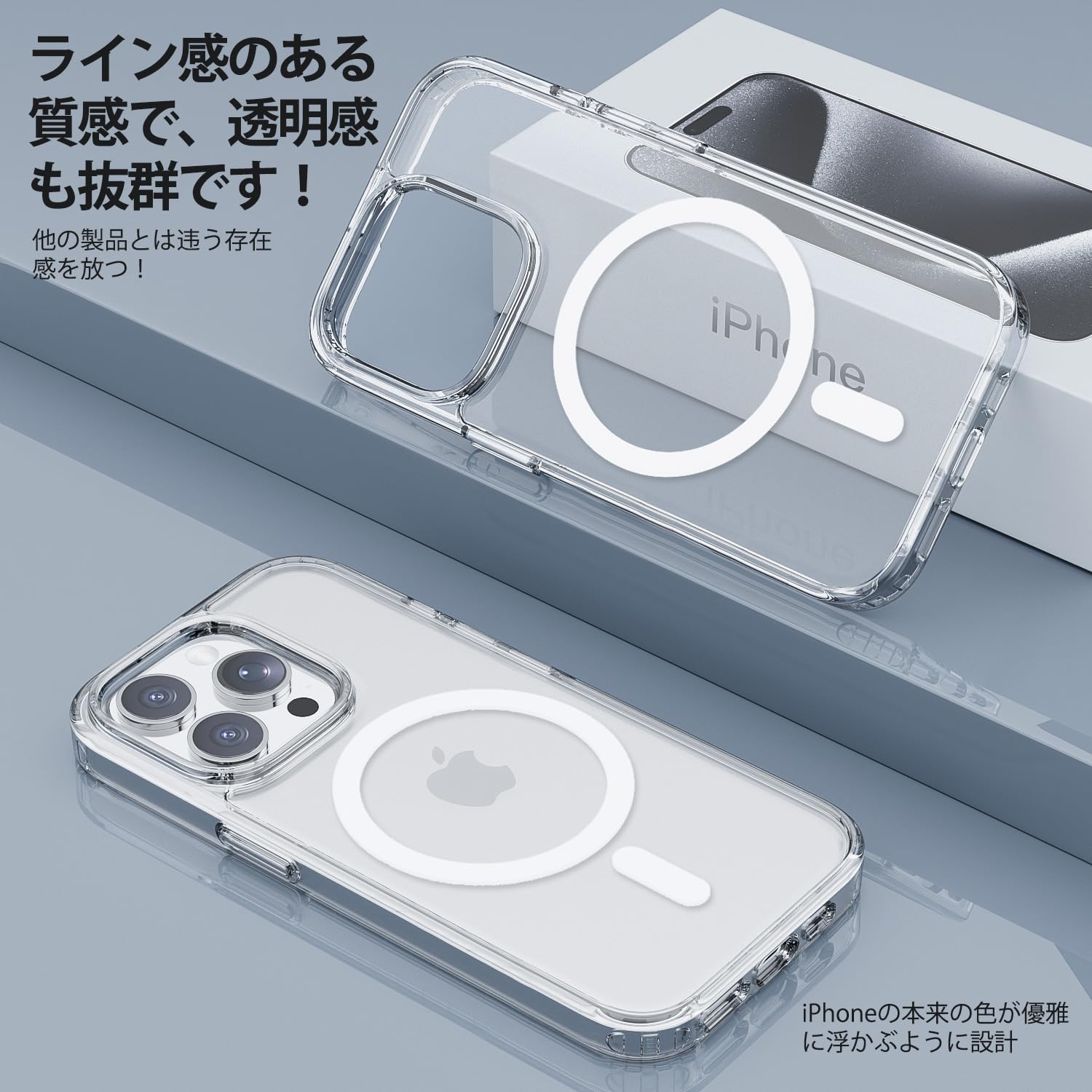 Amazon.co.jp: 【極めて透明・薄く、耐衝撃性】WHTMM iPhone 13 Pro 用