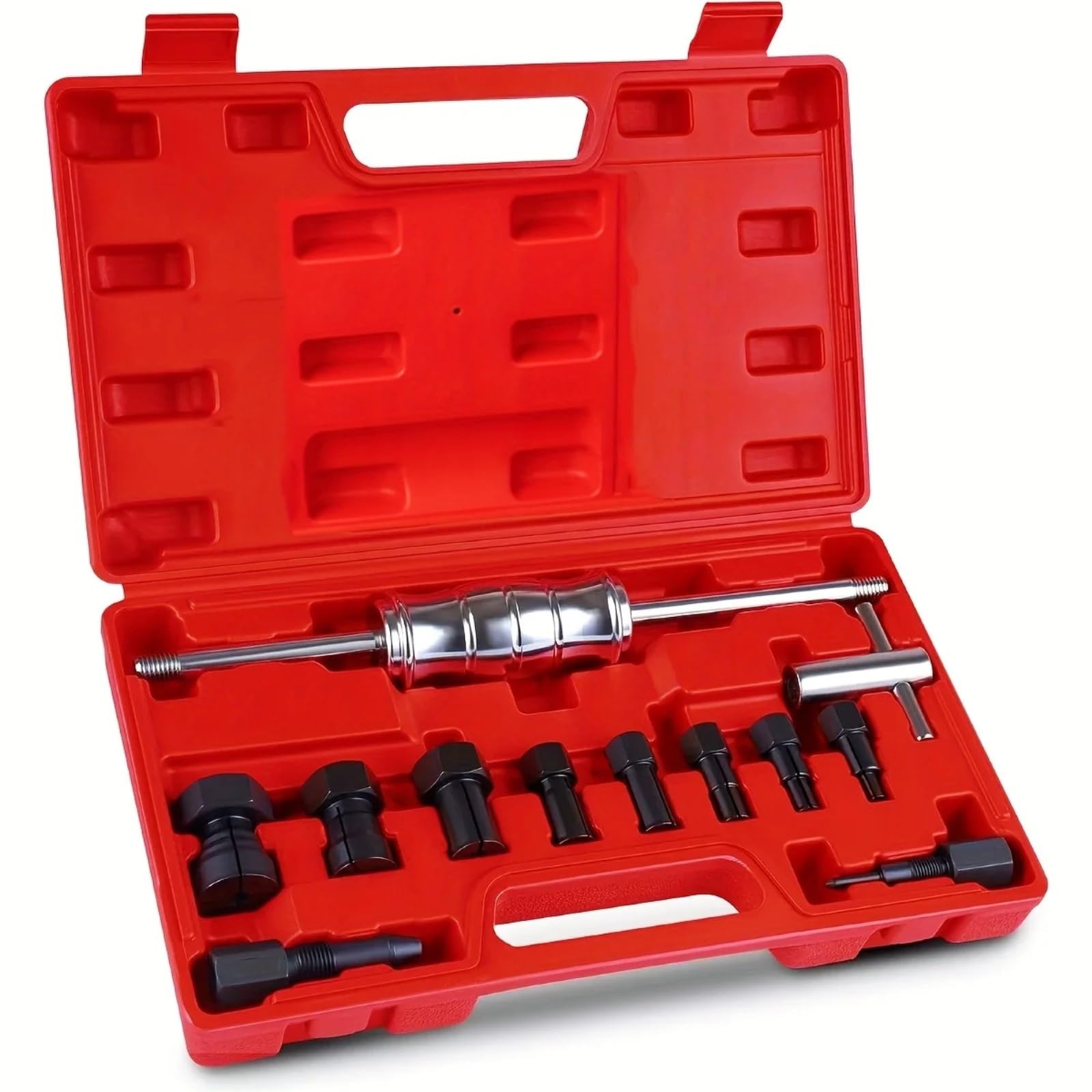 Extractor Volante Magneto Herramientas extractoras de rodamientos internos, 12 Uds., para Desmontar rodamientos guía, ampliables de 8 a 32mm