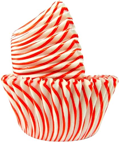 Vista 120 de Regency Wraps Vasos para hornear de grado profesional a prueba de grasa, paquete de 40 unidades, revestimientos estándar, lunares azul cobalto