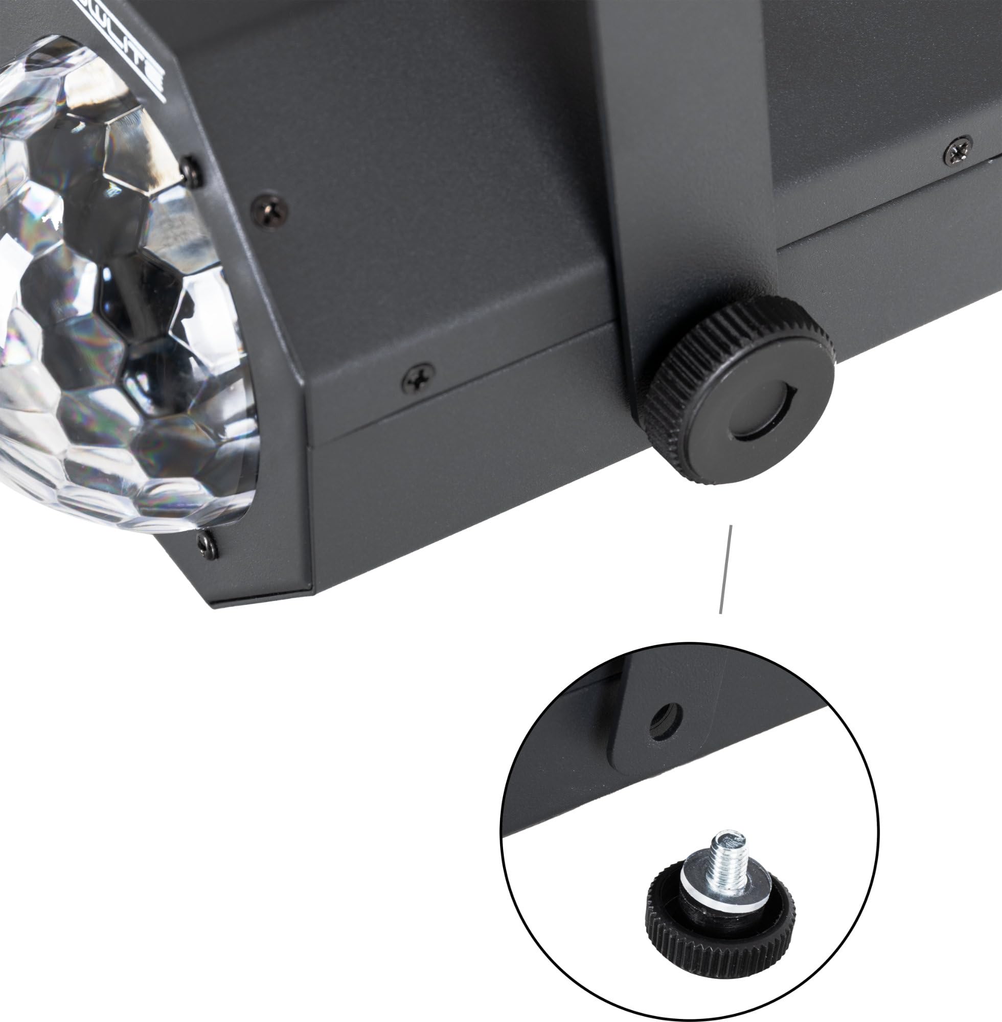 Showlite MEL-4 Multi-Effect-Light, Schwarzlichteffekte durch UV-Licht | Vielseitiges Multi-Effekt-Licht für Beleuchtungs- und Dekorationszwecke, LEDs in den Farben rot, grün, blau, weiß und UV